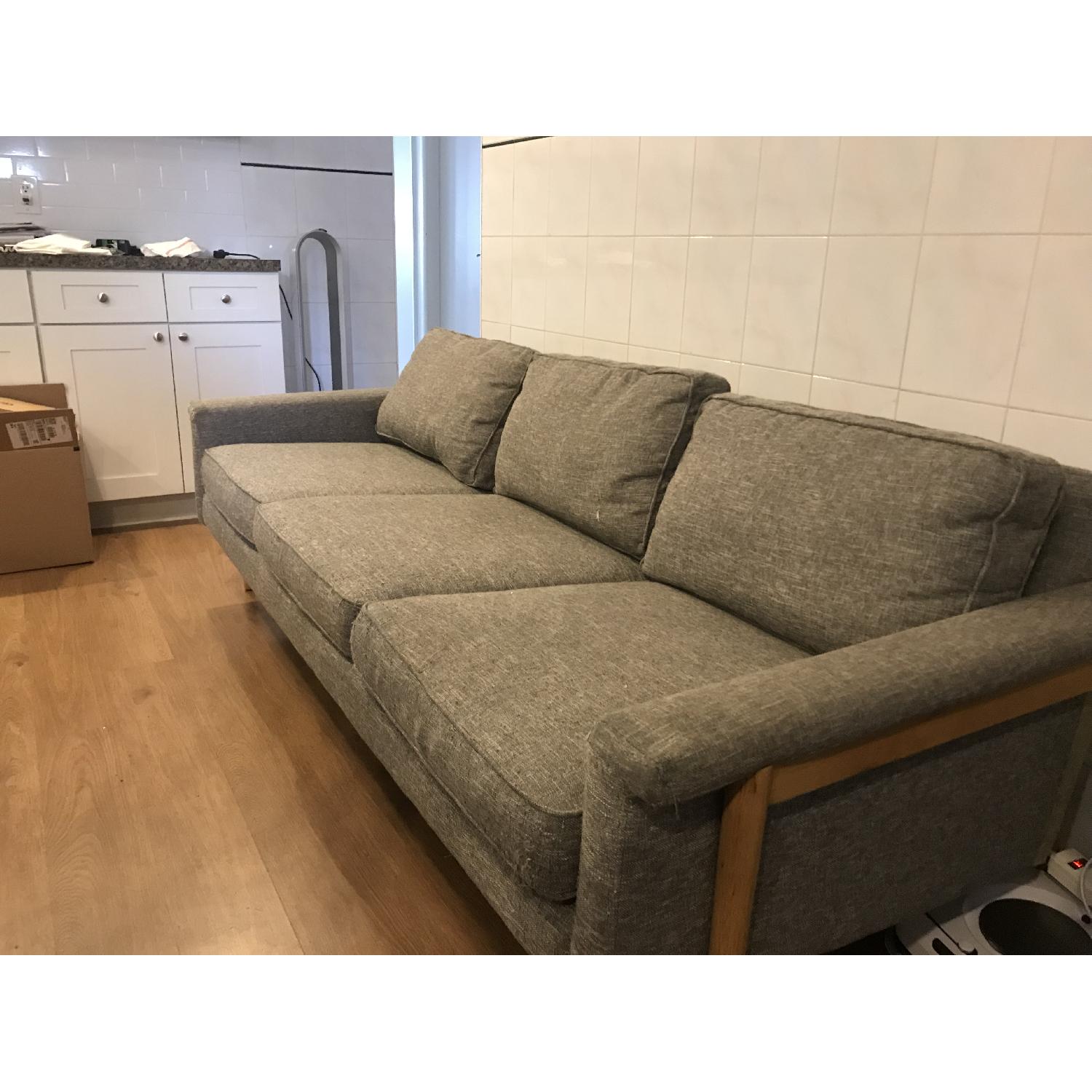 West Elm Grey Leon Sofa - image-3