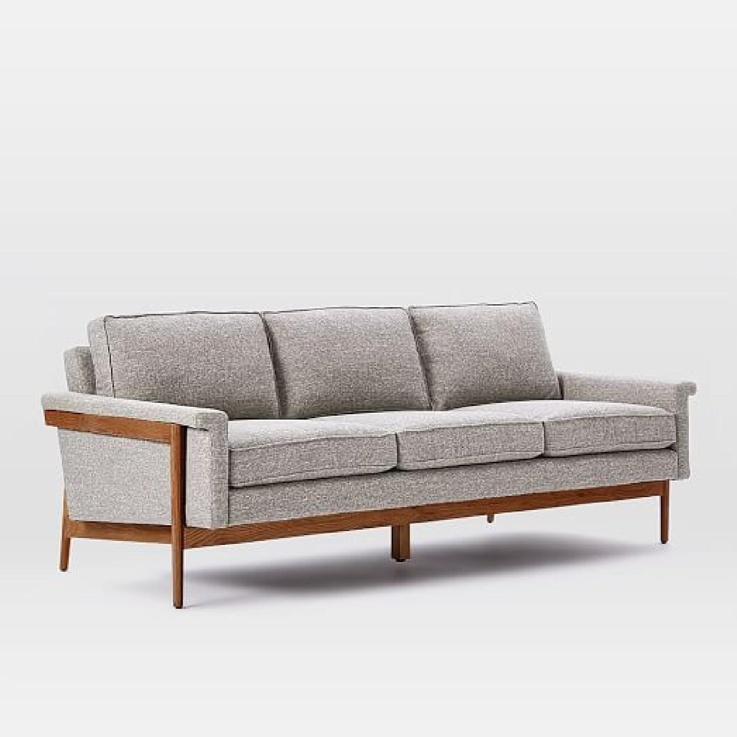 West Elm Grey Leon Sofa - image-5