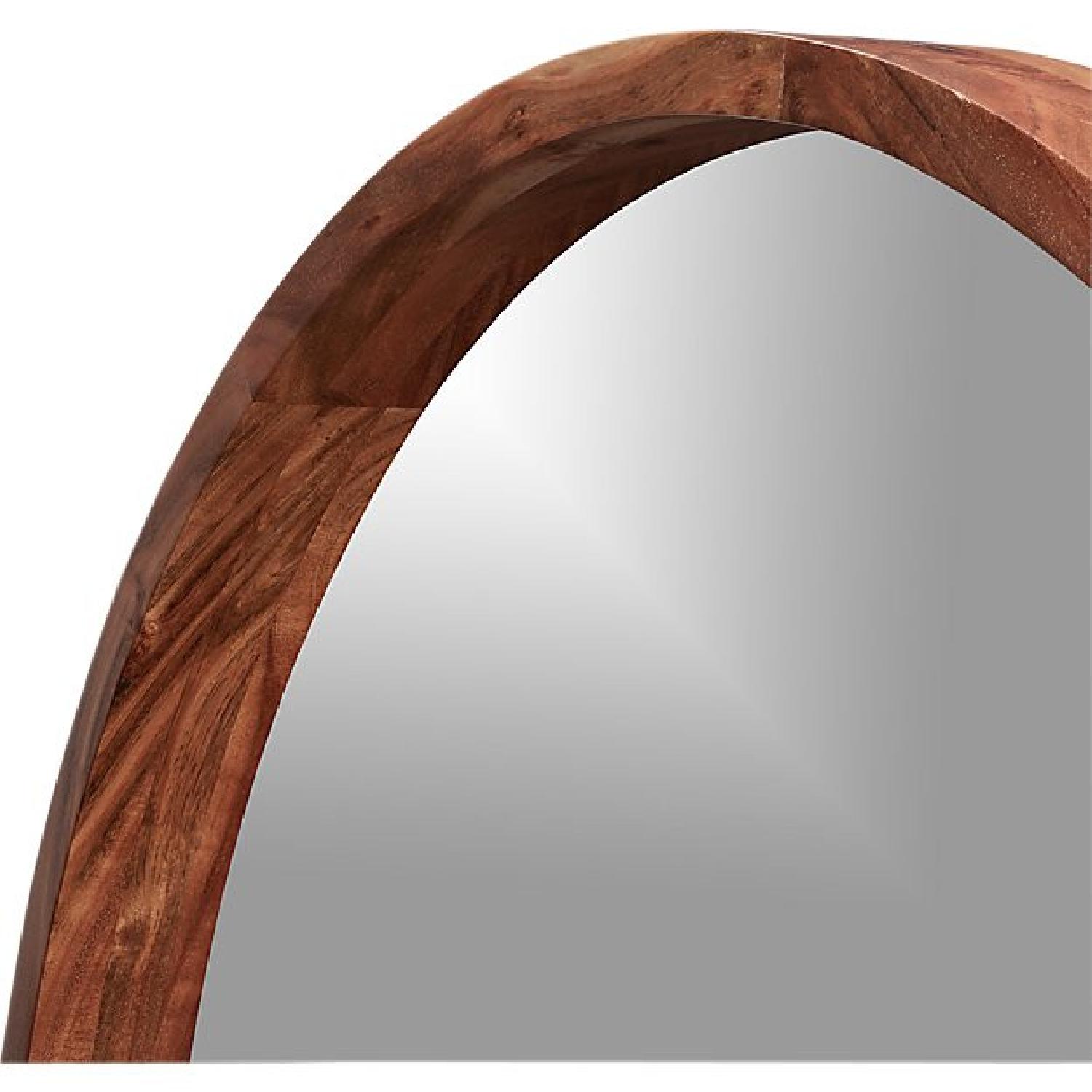 CB2 Acacia Wood Mirror AptDeco
