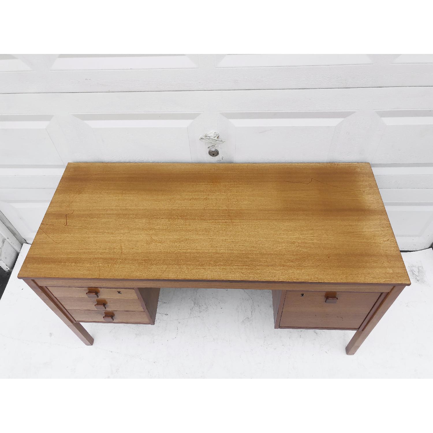 Modern Teak Office Desk - image-6