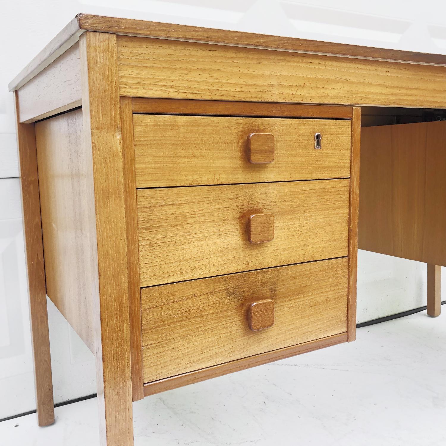 Modern Teak Office Desk - image-5