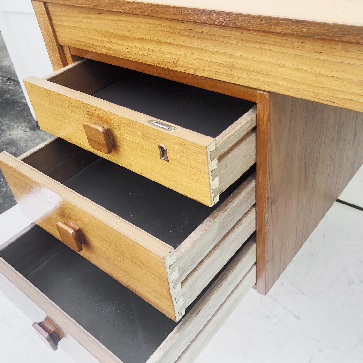 Modern Teak Office Desk - image-9