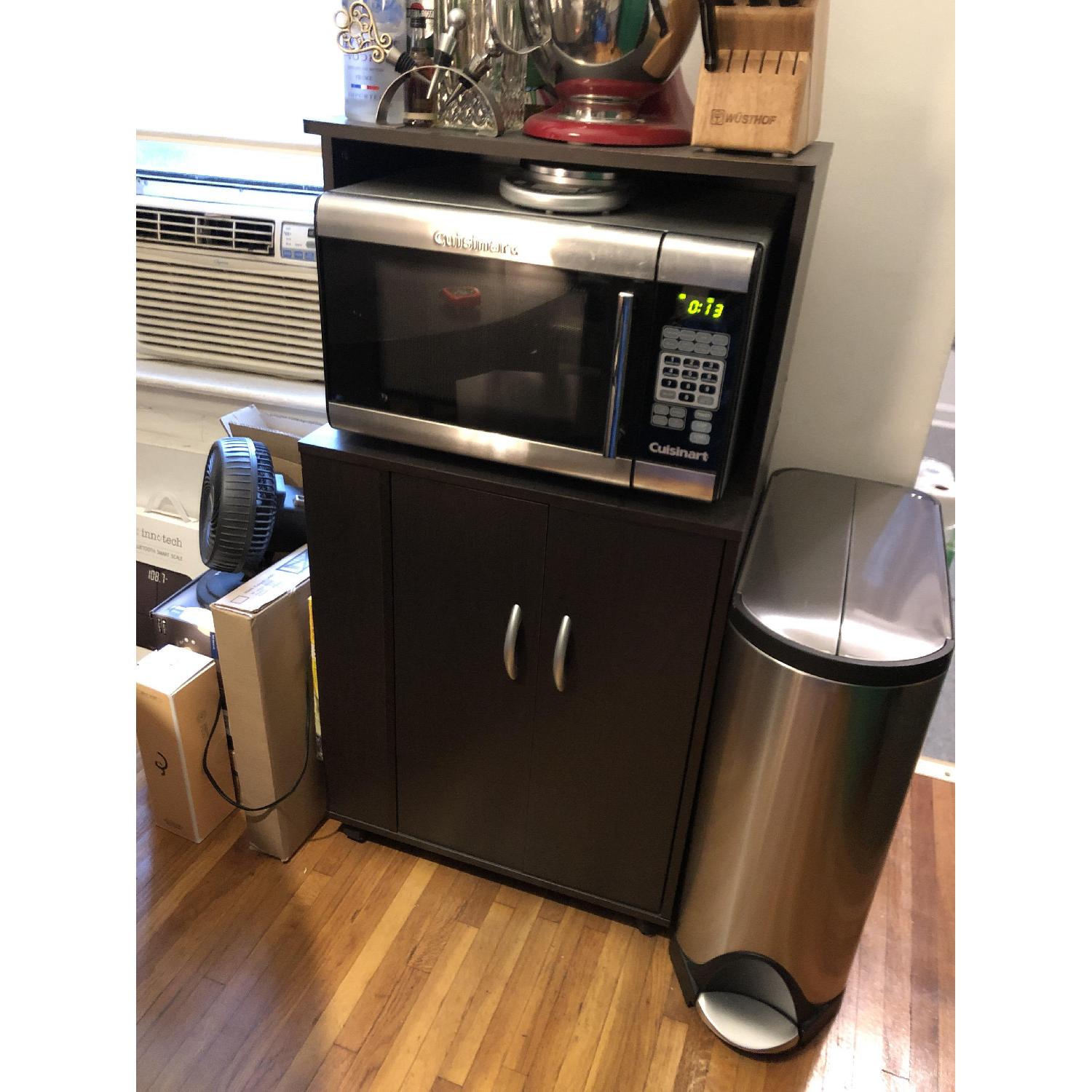 Modern Sideboard/Microwave Cart - image-1