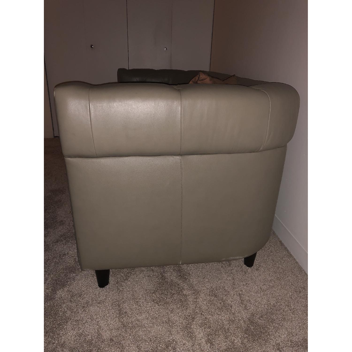 West Elm Grey Chesterfield Sofa - image-3