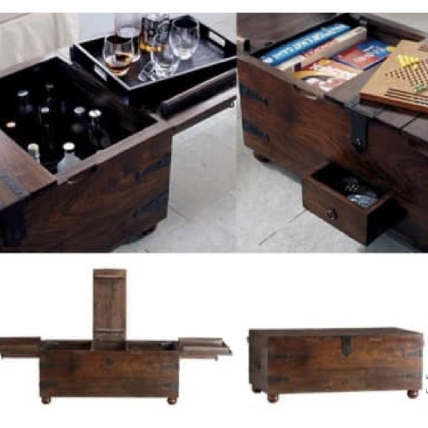 Crate & Barrel Taka Trunk Coffee Table - image-2
