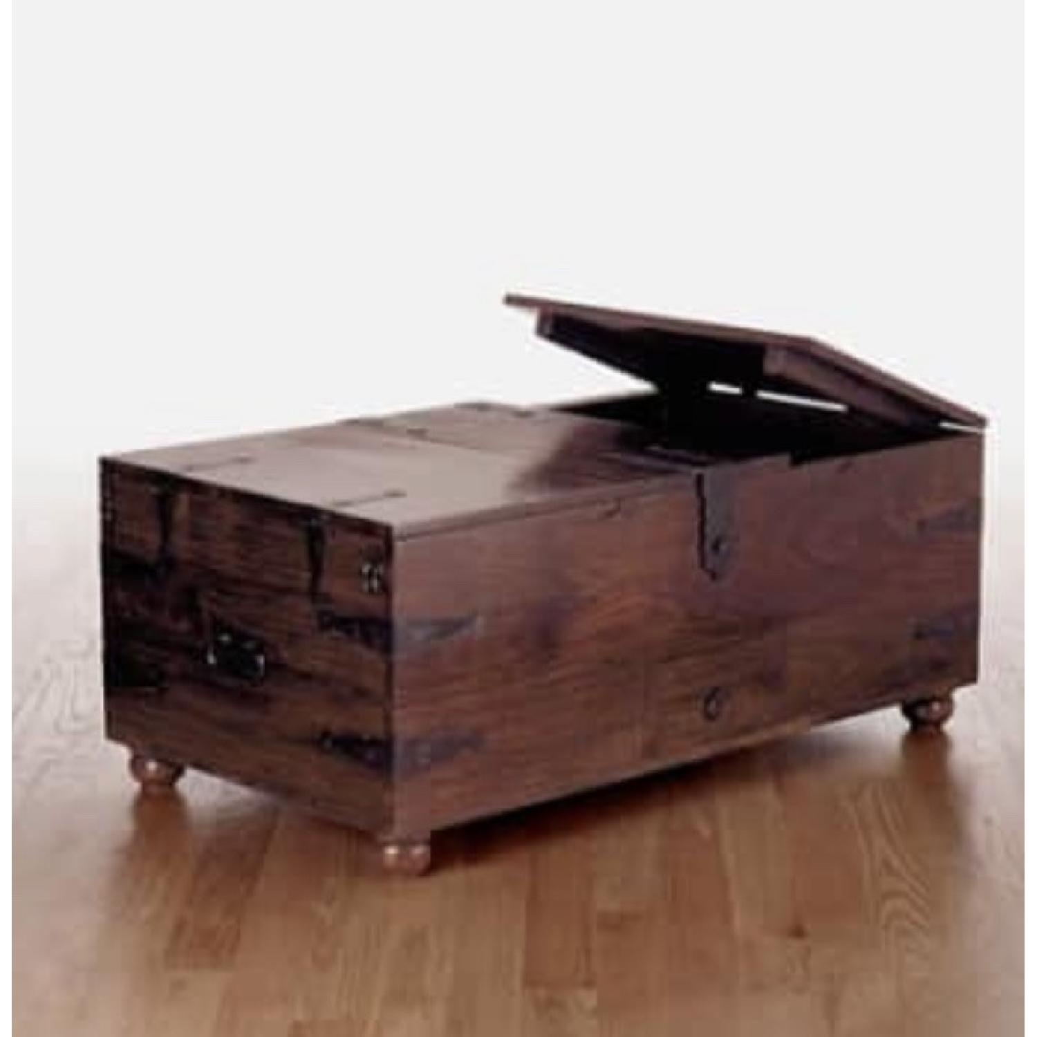 Crate & Barrel Taka Trunk Coffee Table - image-1