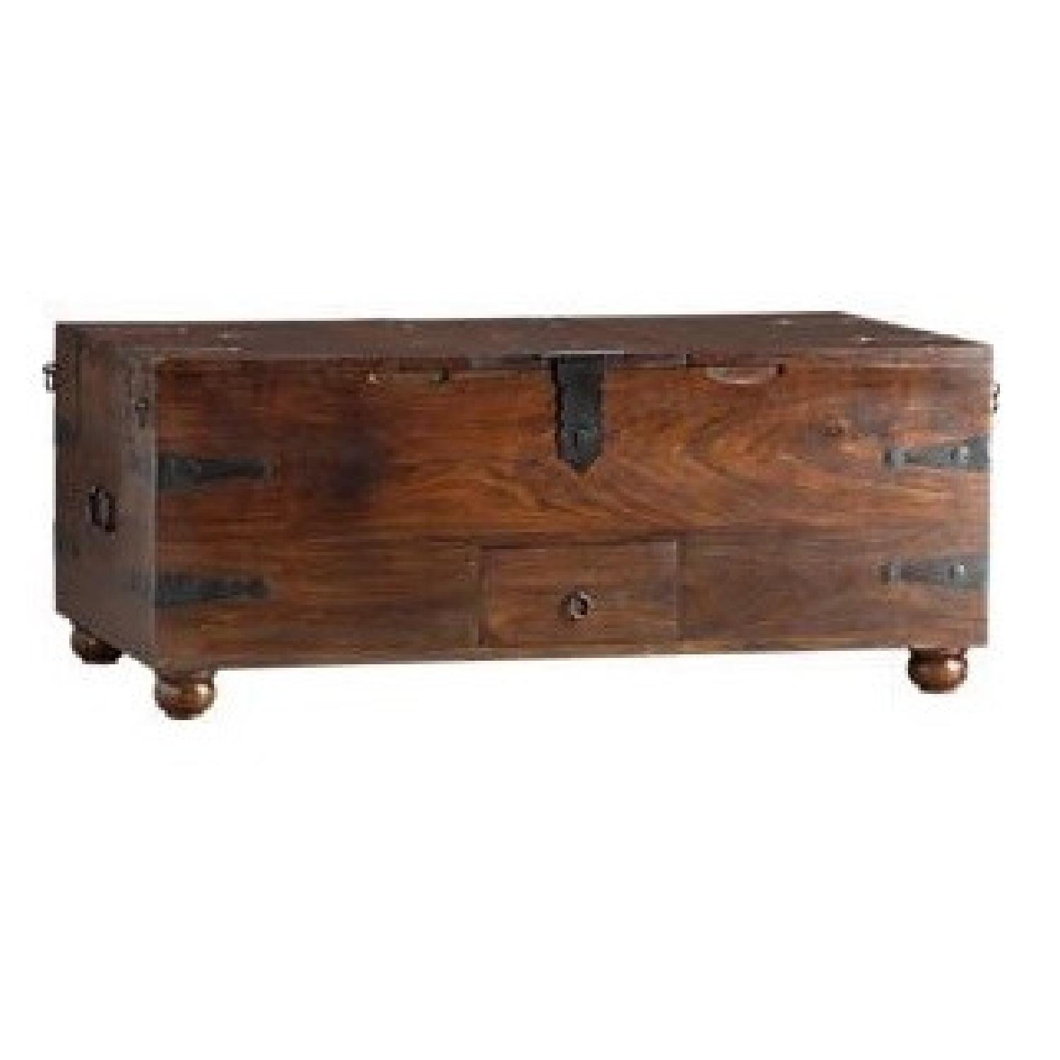 Crate & Barrel Taka Trunk Coffee Table - image-0