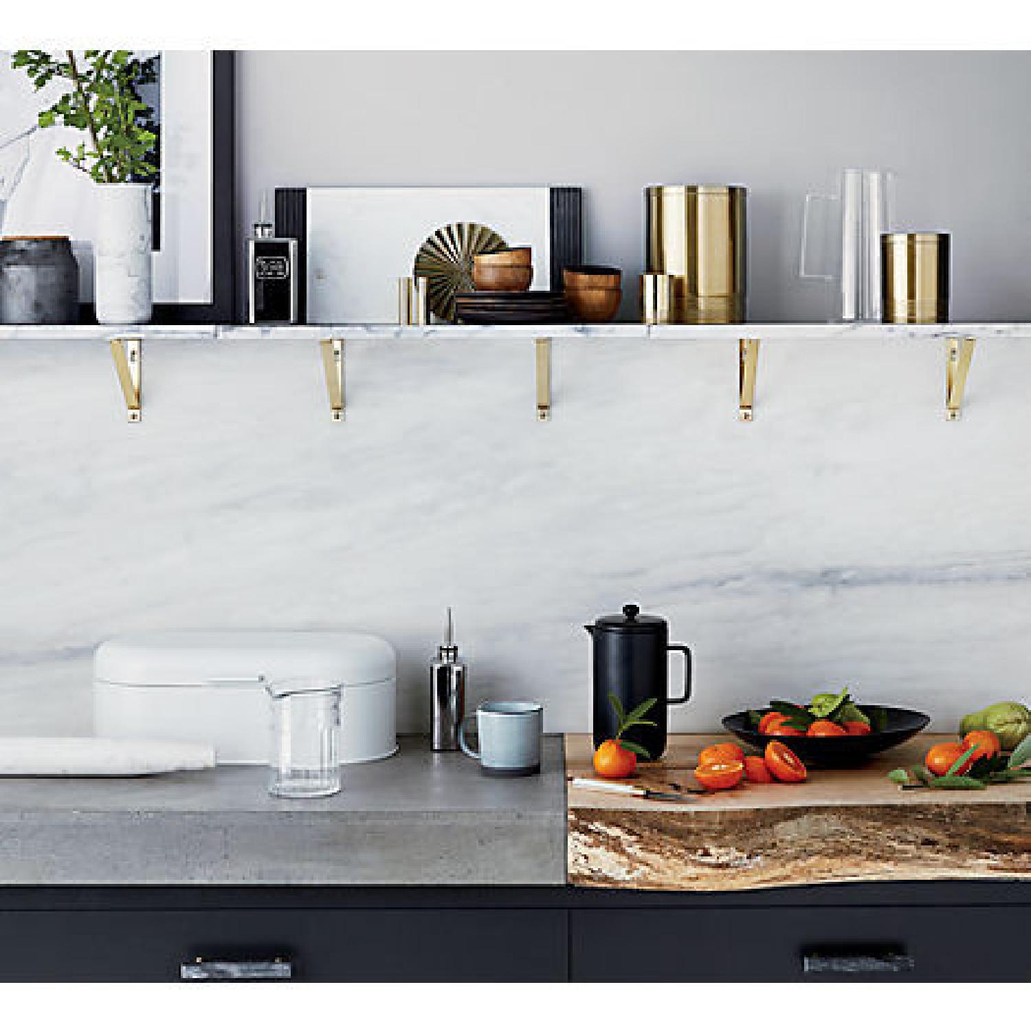 CB2 Marble Wall Mount Shelf - image-2