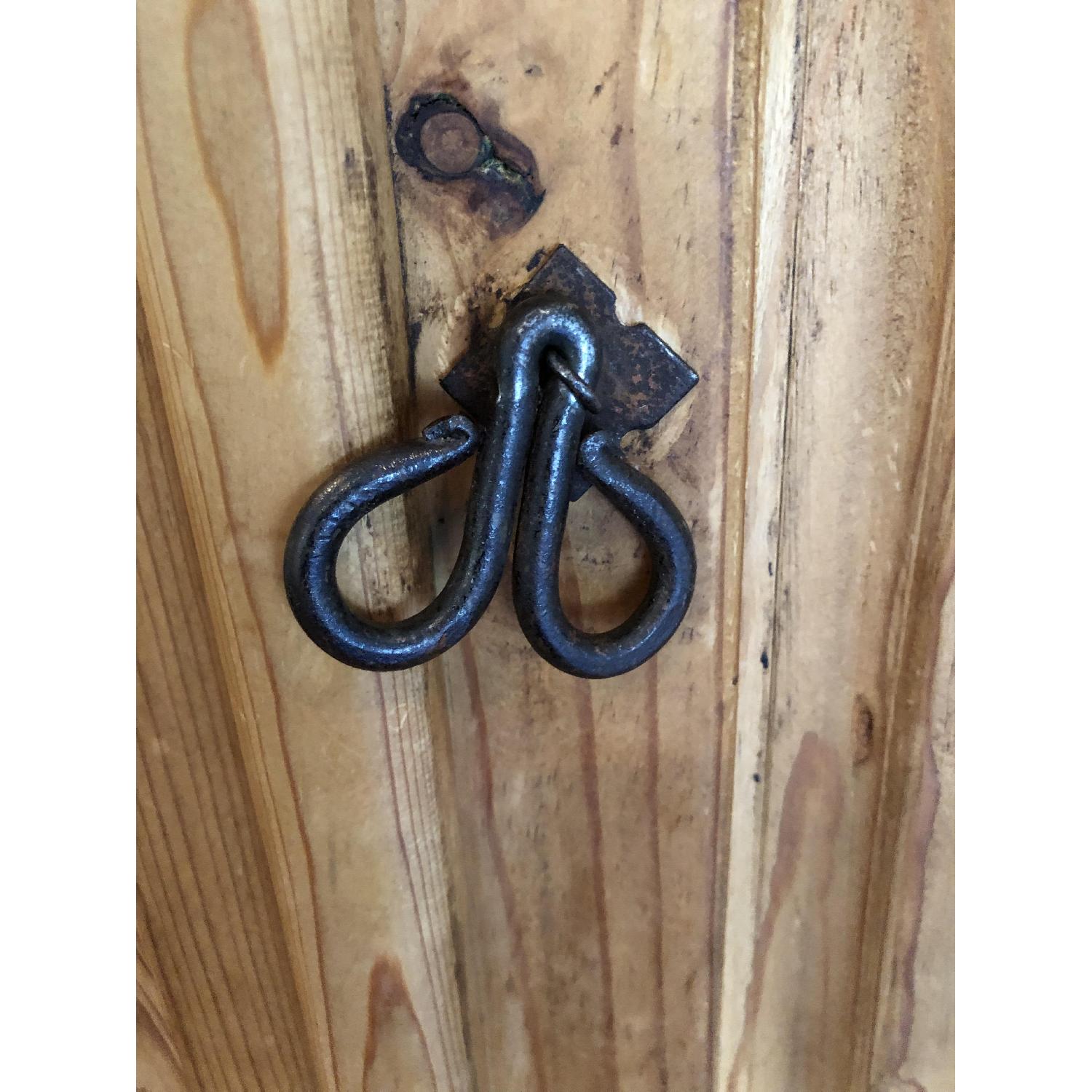 Country Rustic Wood Armoire w/ Rustic Hardware - image-2