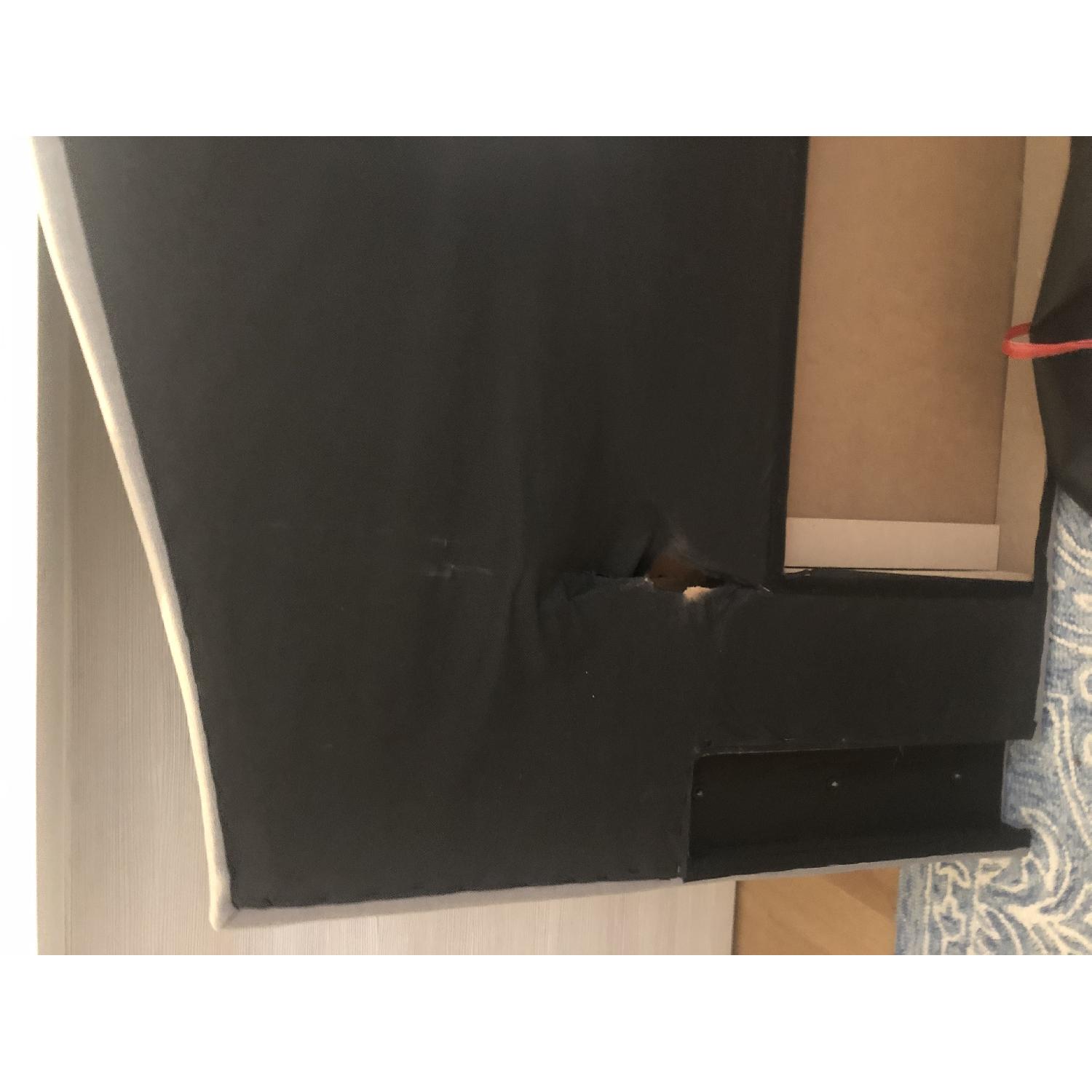 Mercury Row Zoe Ash Upholstered Panel Queen/Full Headboard AptDeco