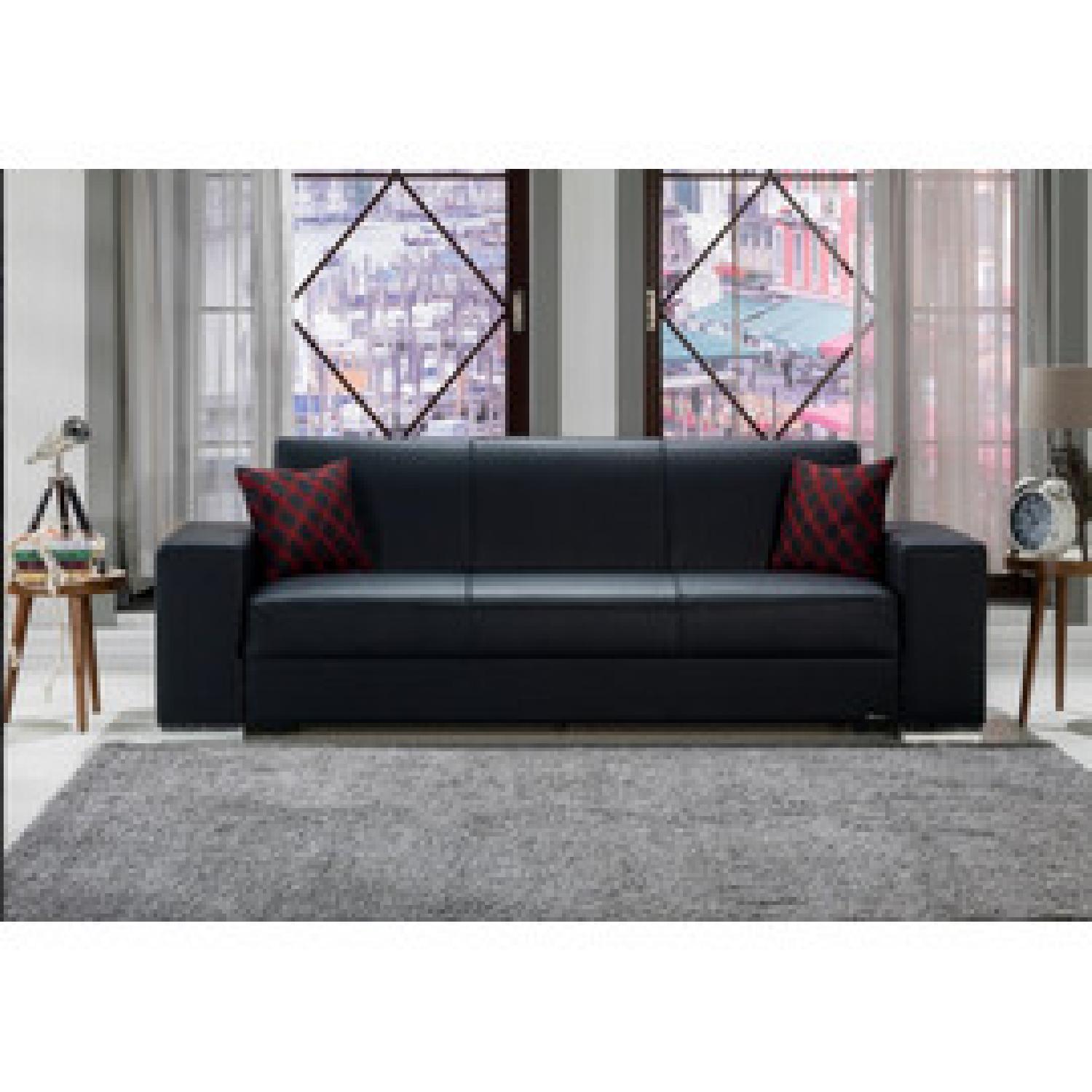 Istikbal Furniture Kobe Sofa Sleeper in Escudo Black - image-1