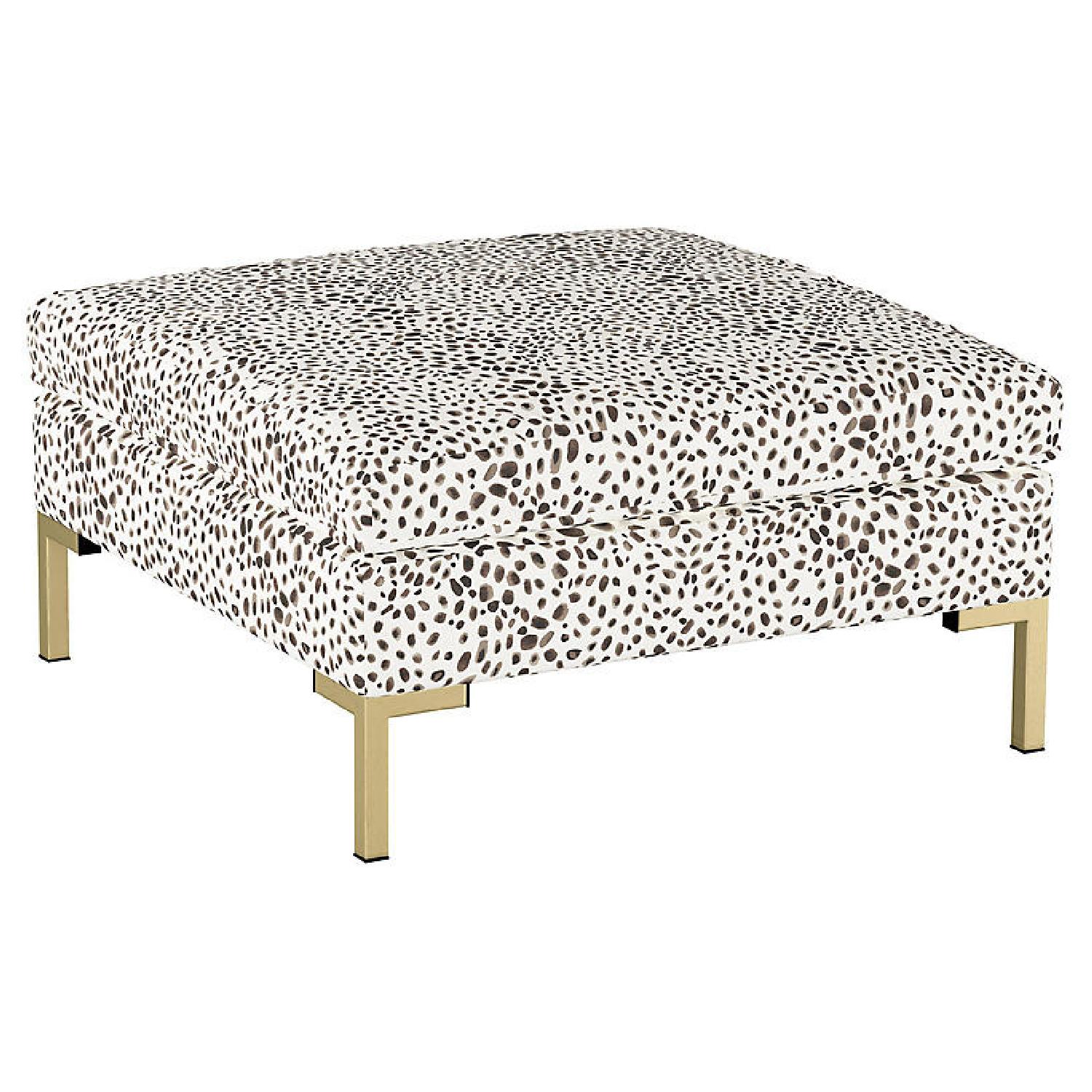 One Kings Lane Spotted Ottoman - image-1