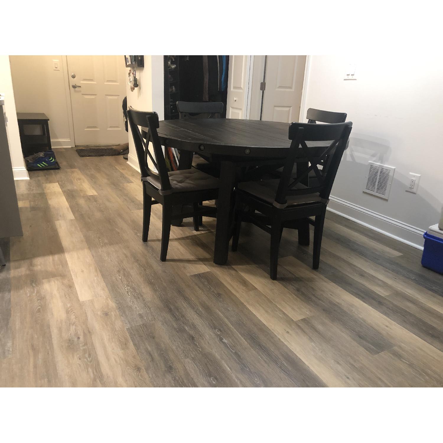 Restoration Hardware Dining Table w/ 4 Ikea Ingolf Chairs - image-2