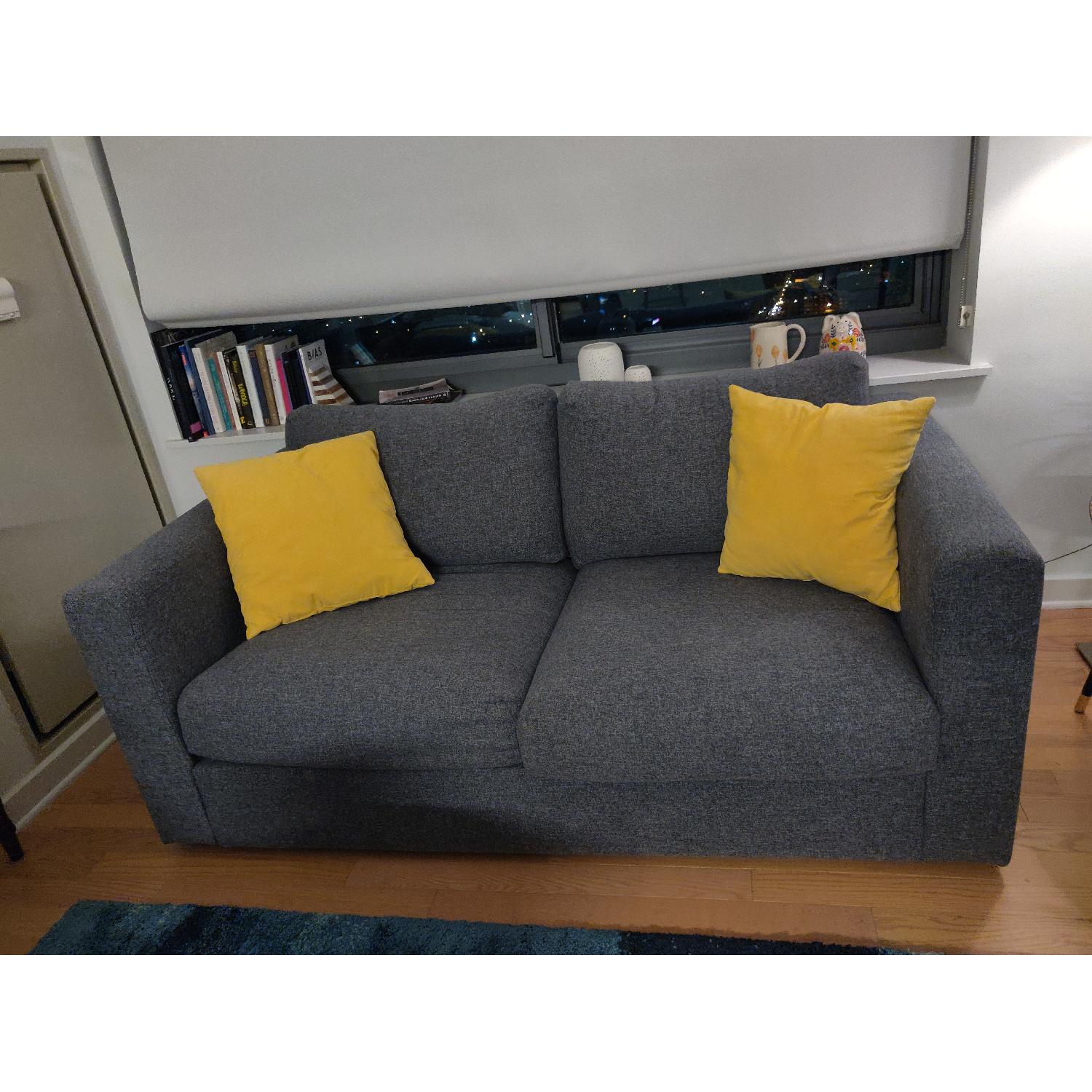 Ikea Vimle Loveseat in Gunnared Medium Gray - image-1