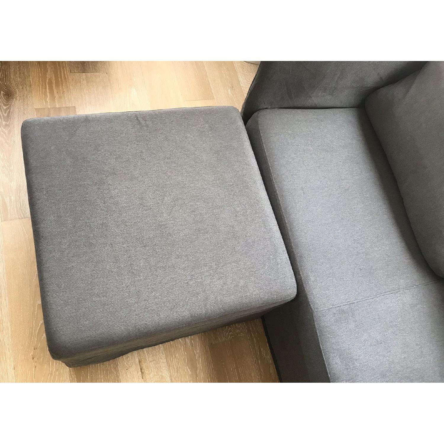 Ikea Brathult Sectional Sofa in Borred Gray-Green - image-9