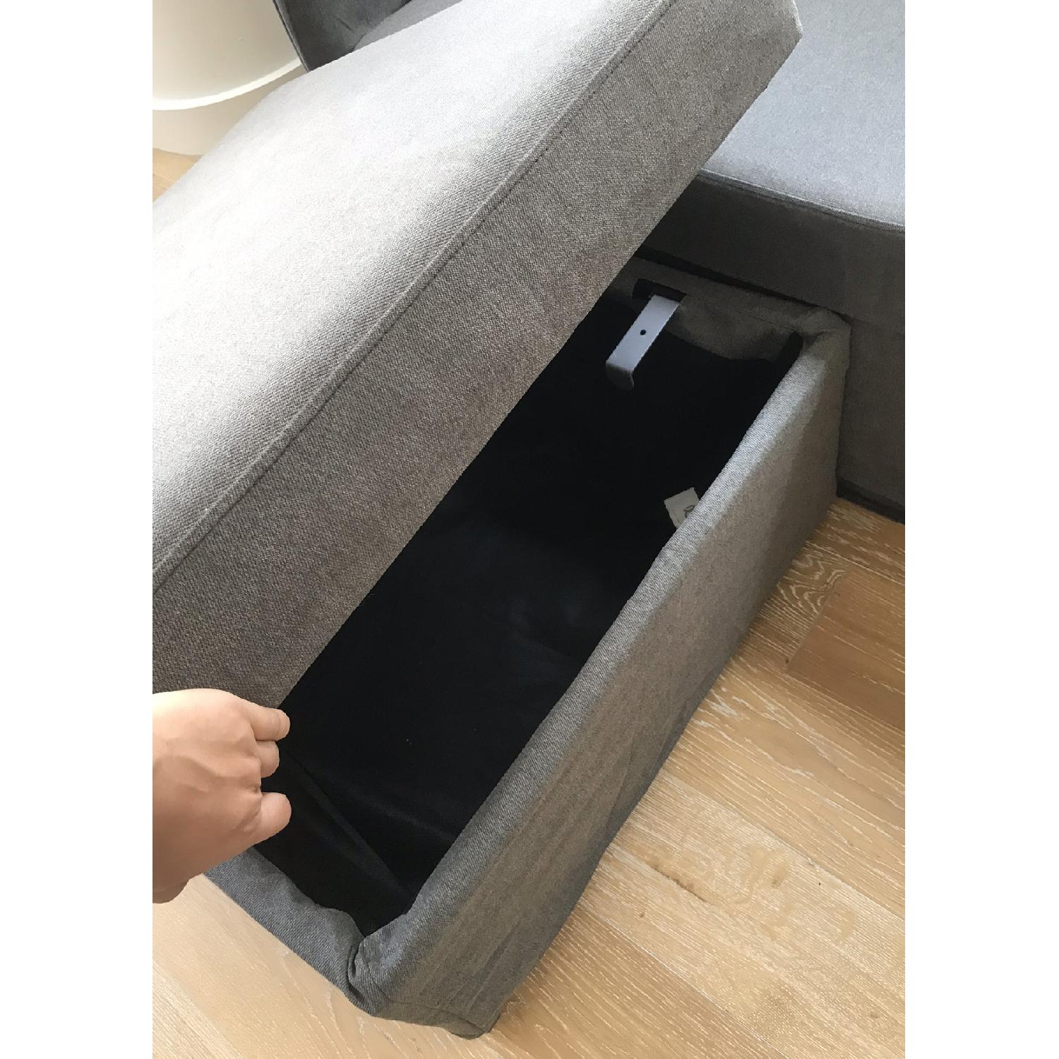 Ikea Brathult Sectional Sofa in Borred Gray-Green - image-11