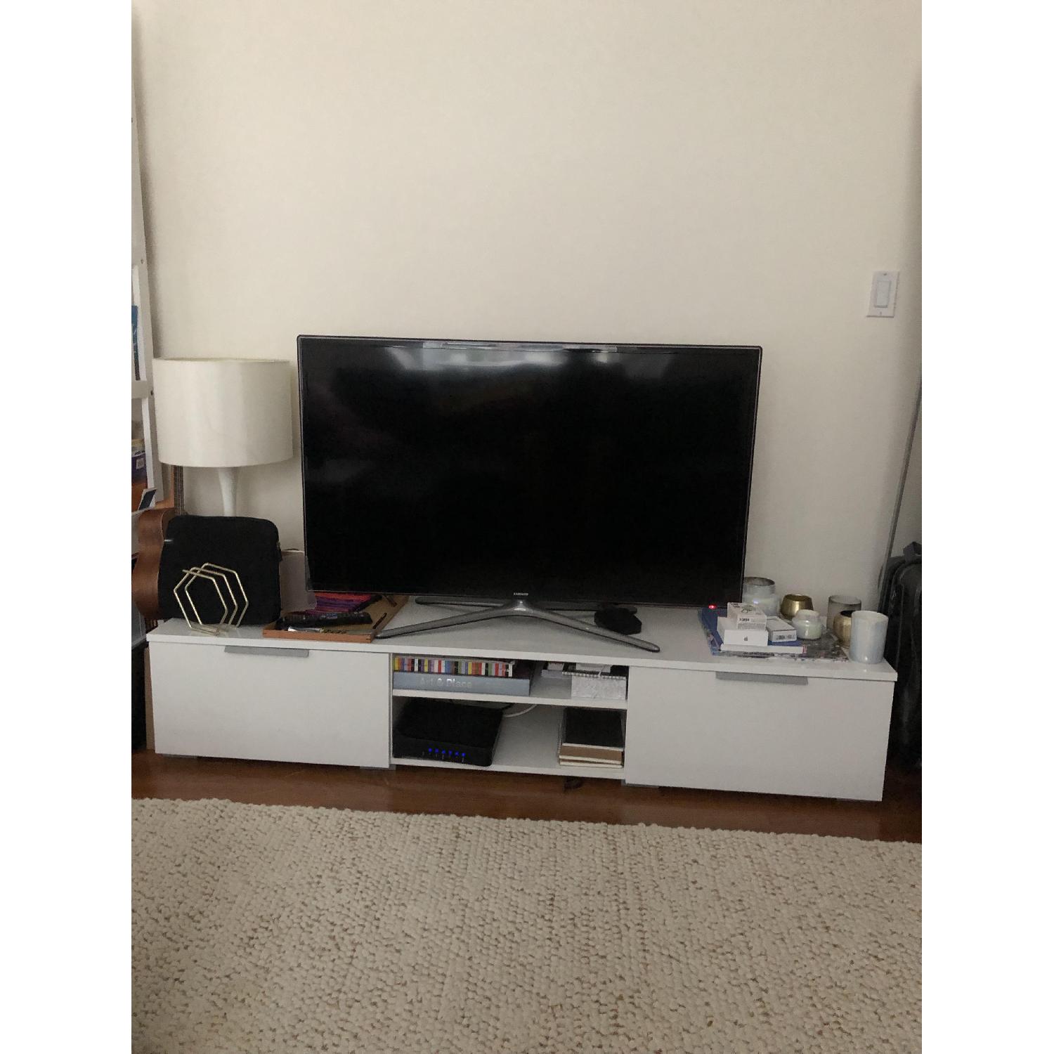 Wade Logan Rafael Modern White TV Stand - image-2