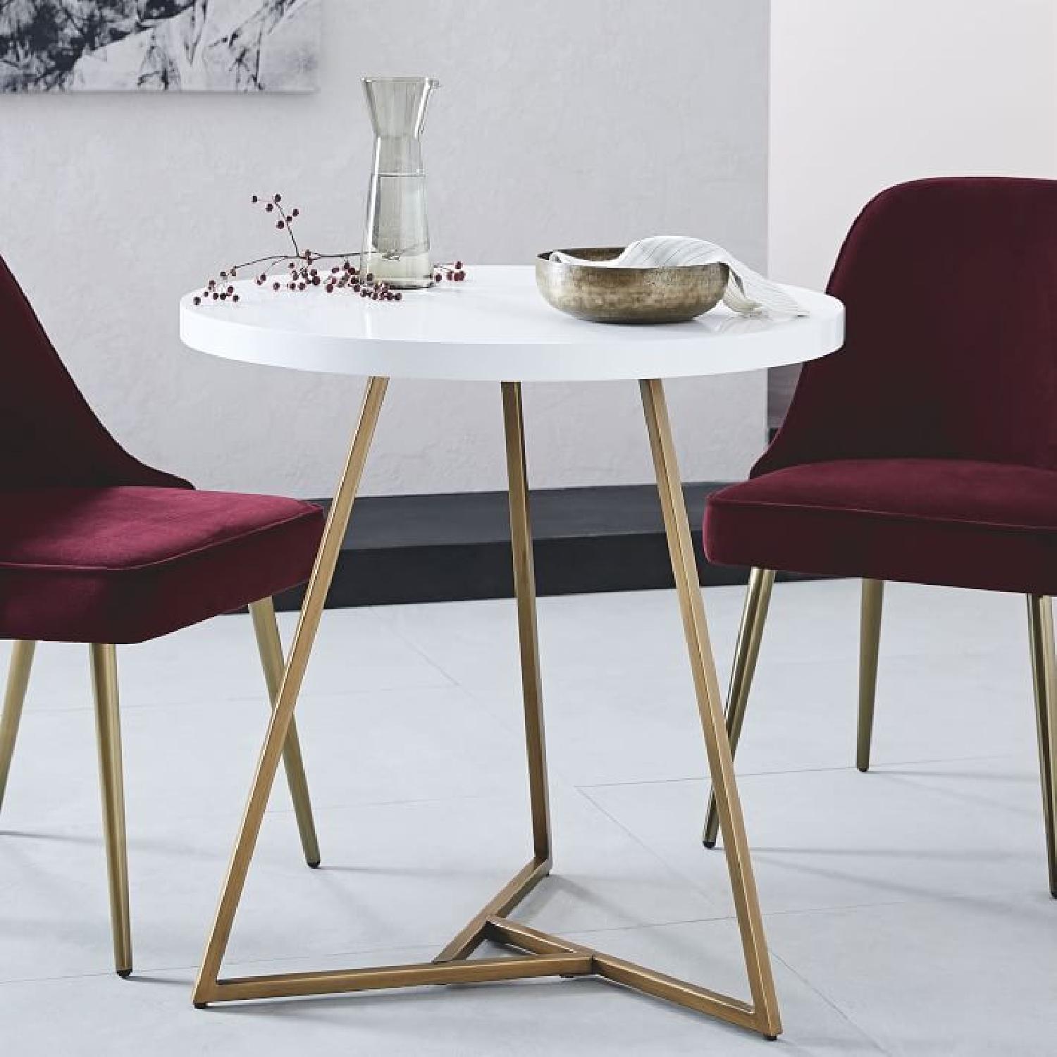 West Elm Lacquer Cafe Table - image-1