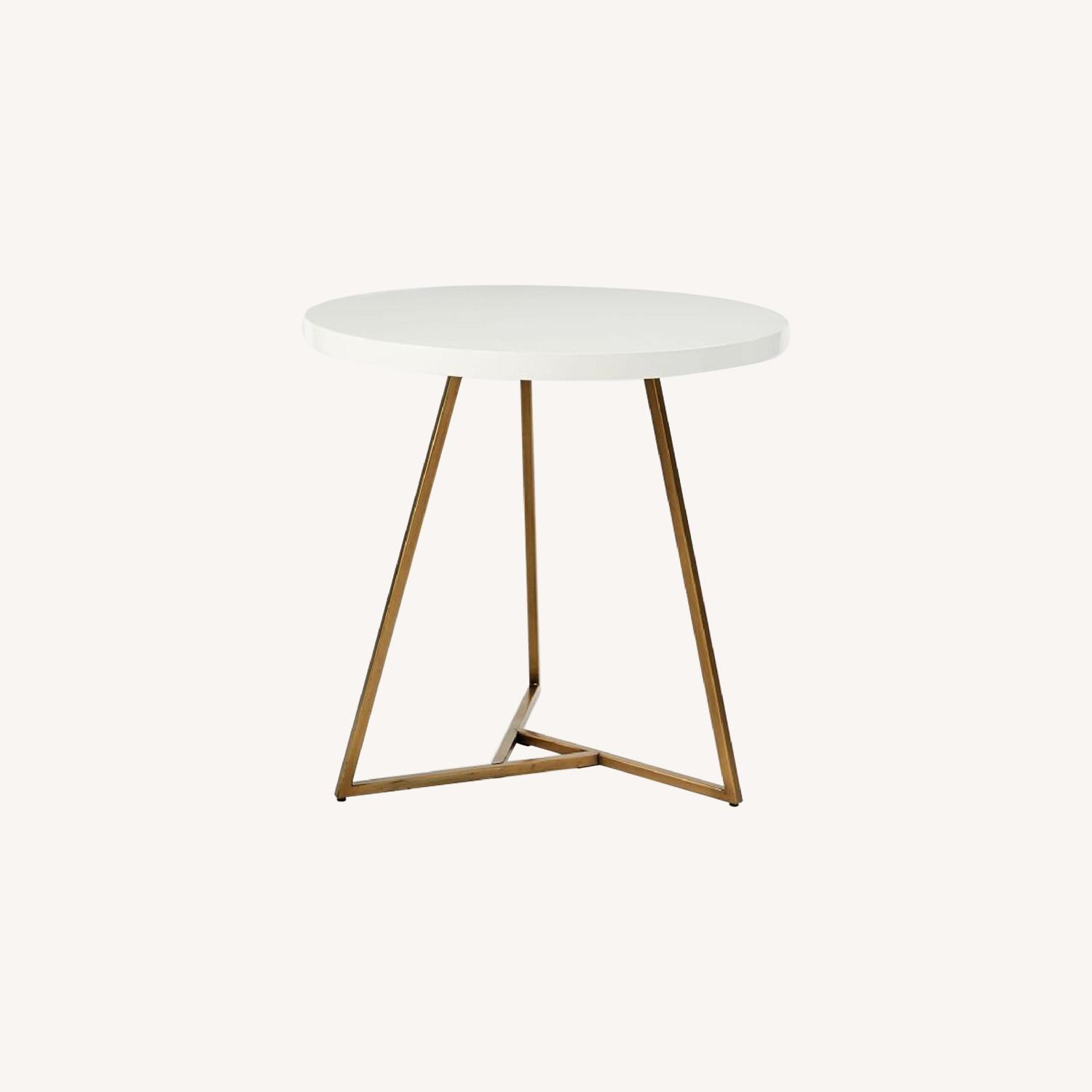 West Elm Lacquer Cafe Table - image-0