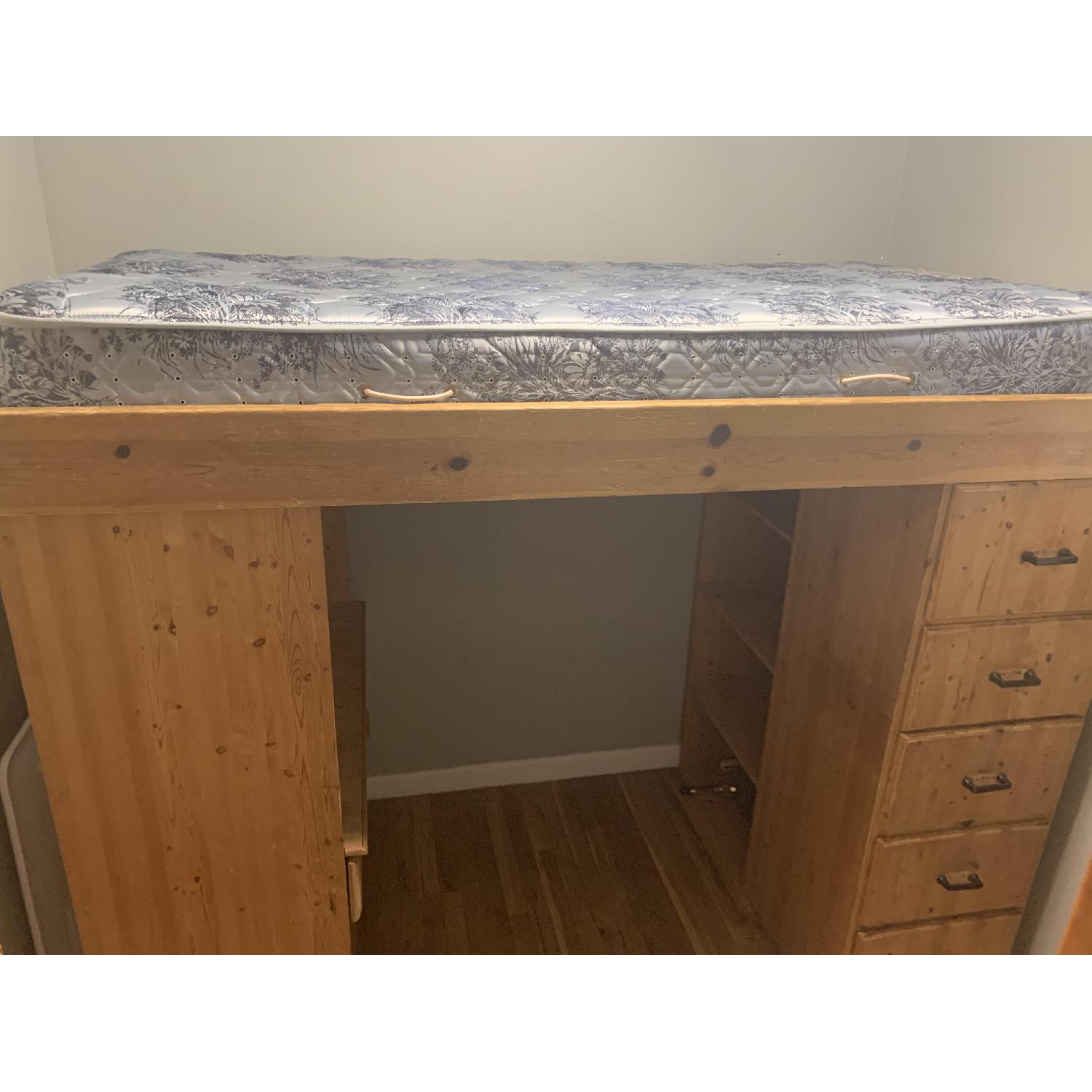 Twin Size Loft Bed w/ Storage - image-4