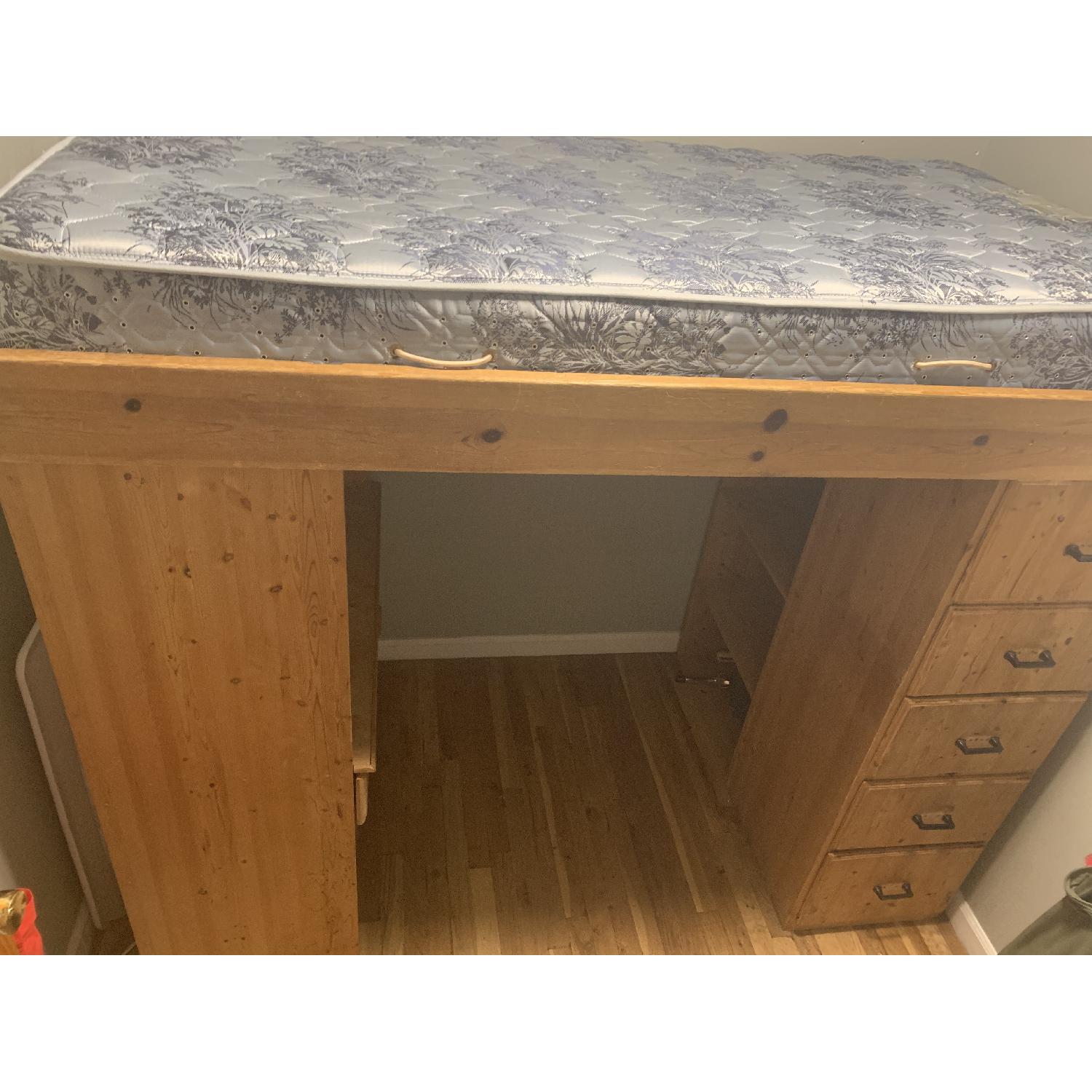Twin Size Loft Bed w/ Storage - image-3