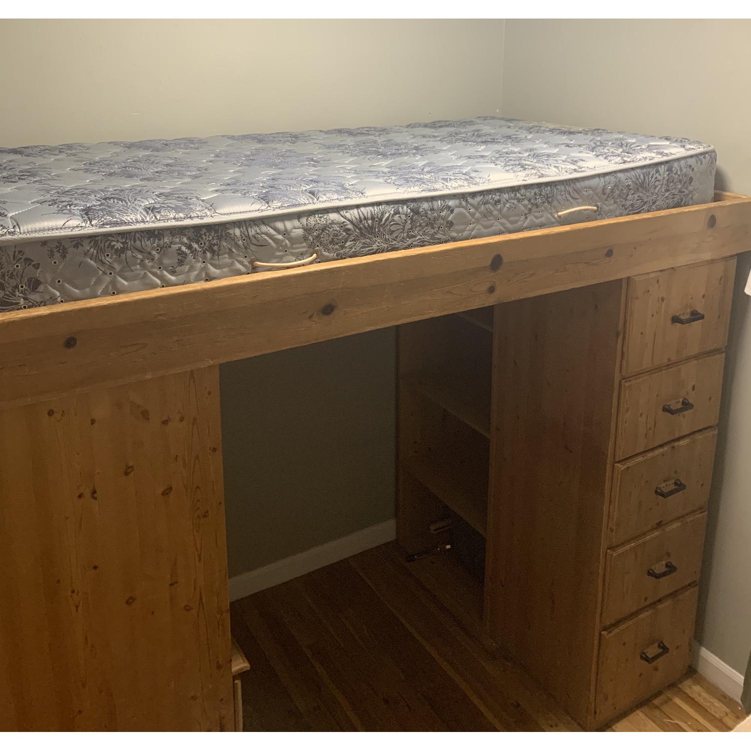 Twin Size Loft Bed w/ Storage - image-6