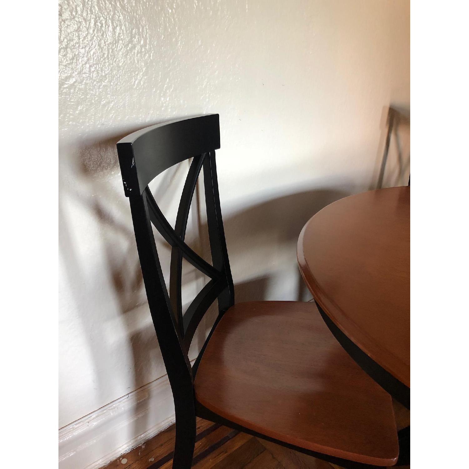 Wooden Dining Table w/ 4 Chairs - AptDeco