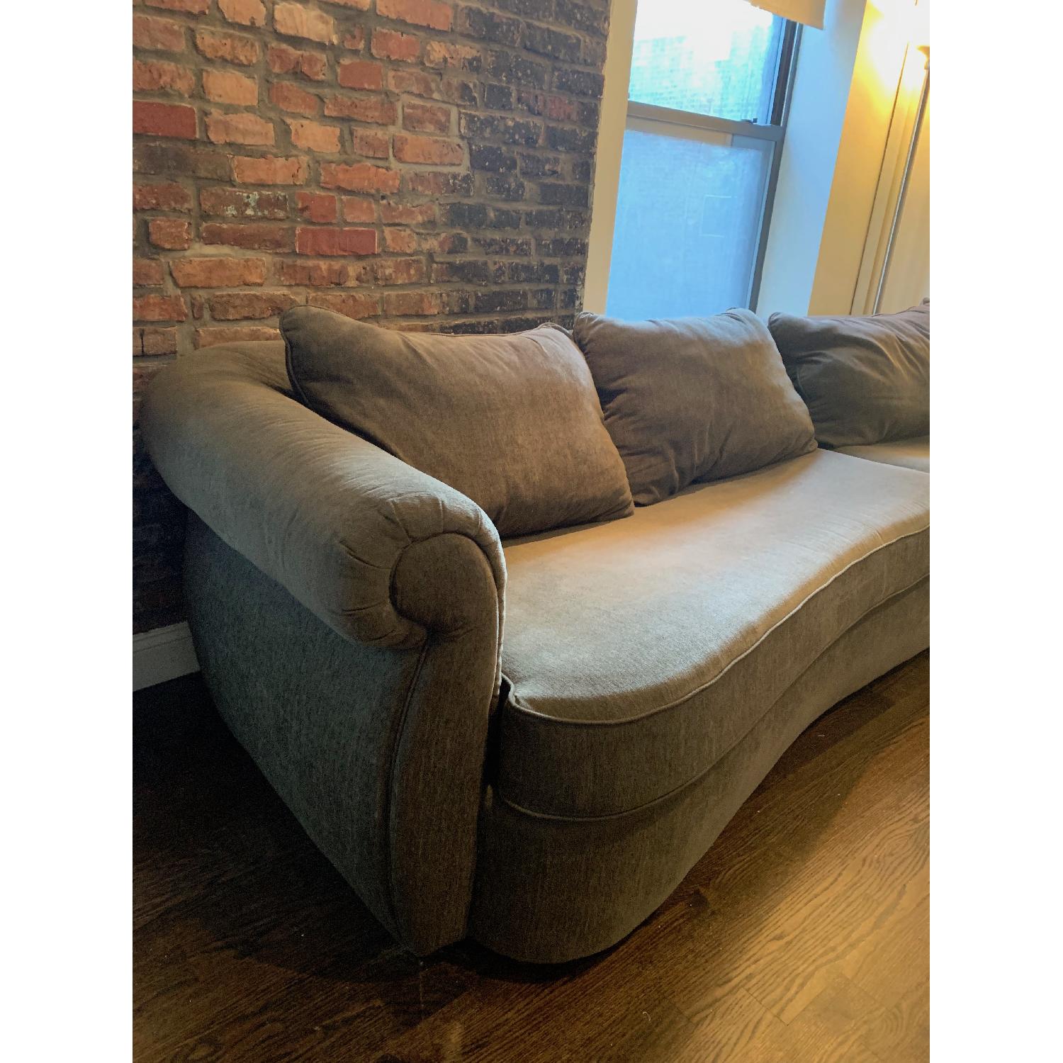 Norwalk Custom Olive Green Sectional Sofa - image-3