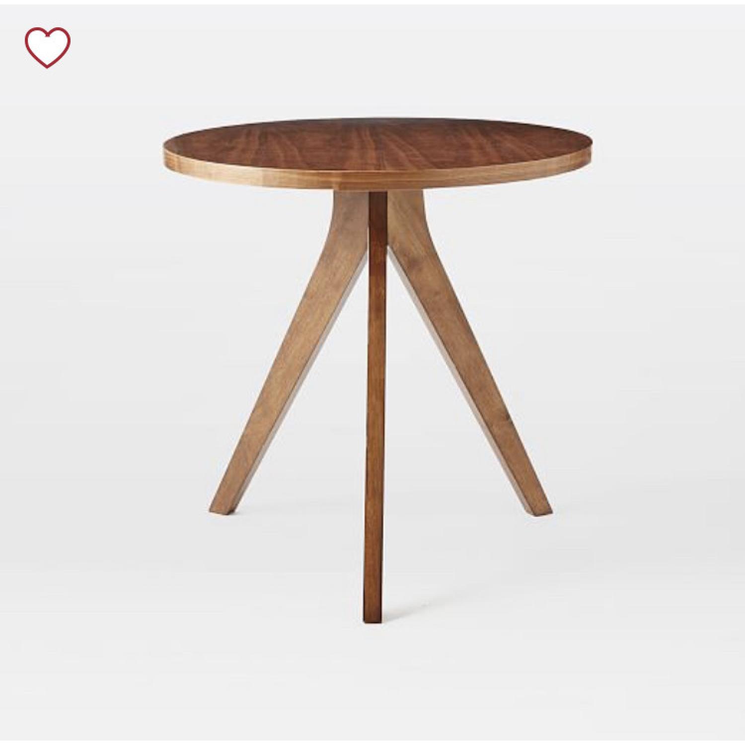 West Elm Tripod Round Walnut Dining Table - image-1