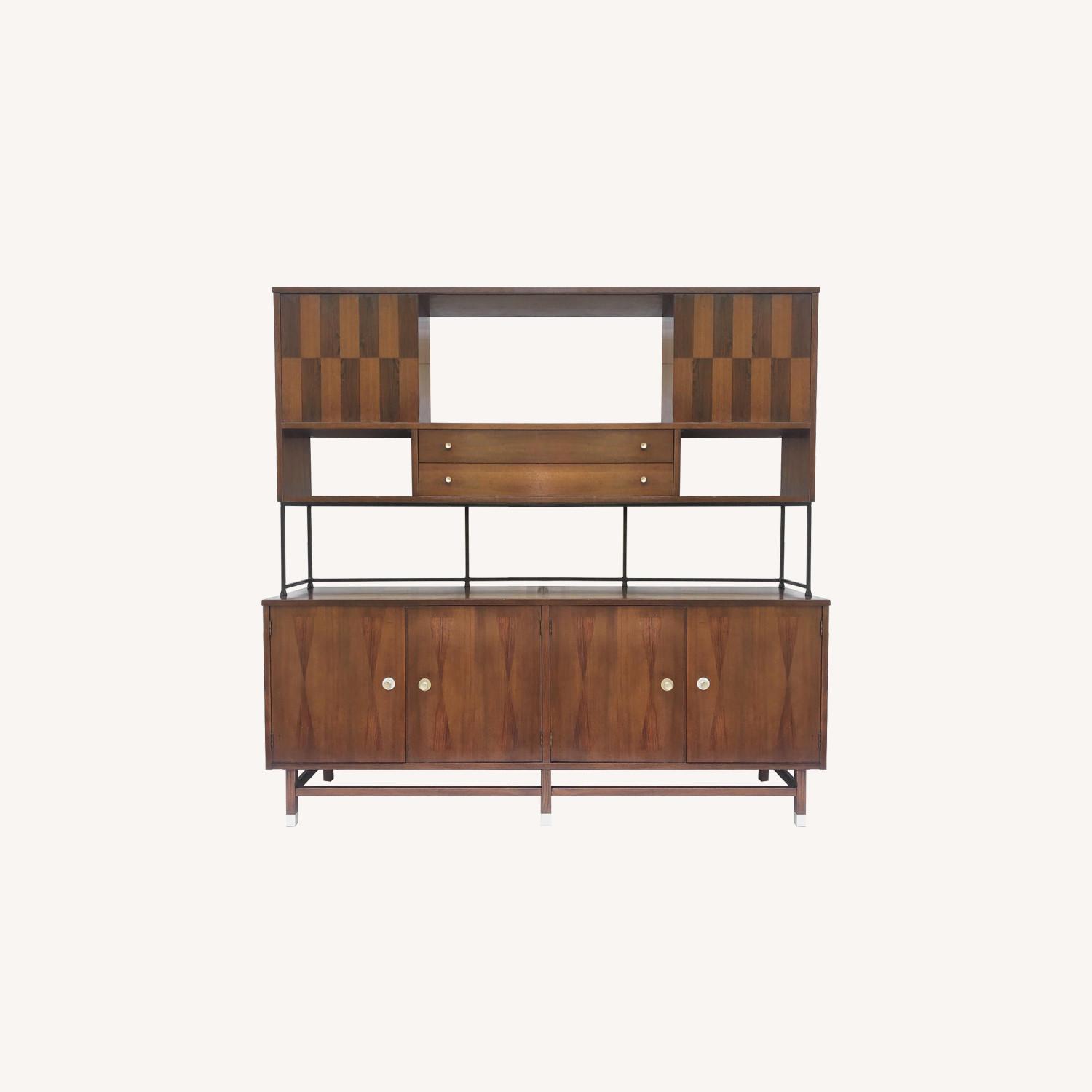 Stanley Furniture Mid-Century Breakfront w/ Hutch - image-0