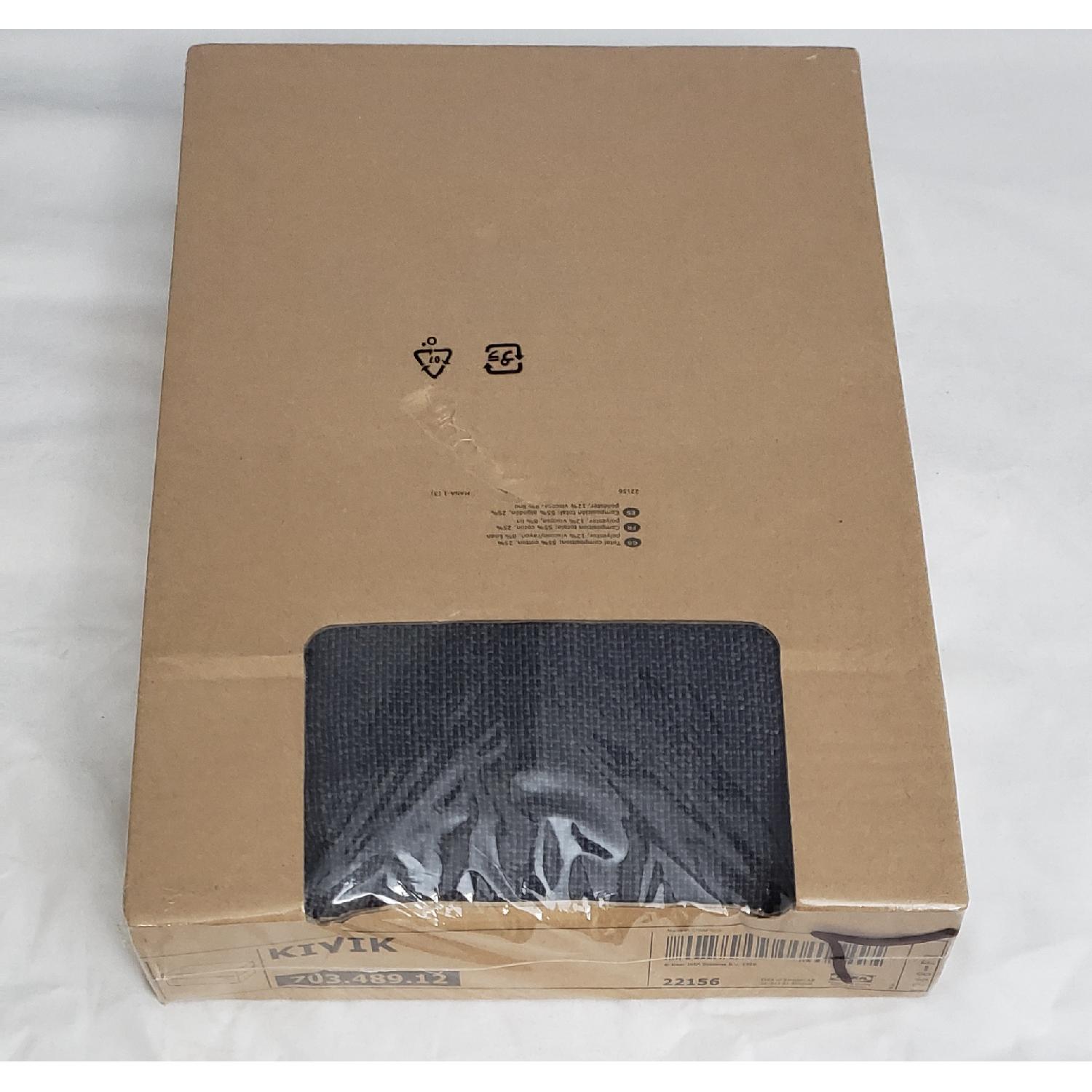 Ikea Kivik Ottoman w/ Storage in Hillared Dark Blue - image-4