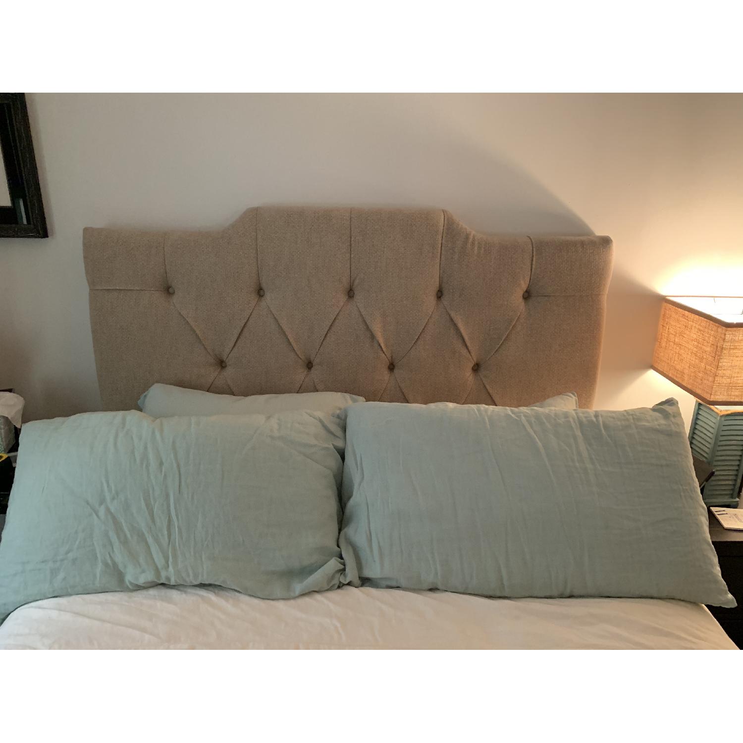 Upholstered Queen Size Headboard - image-1