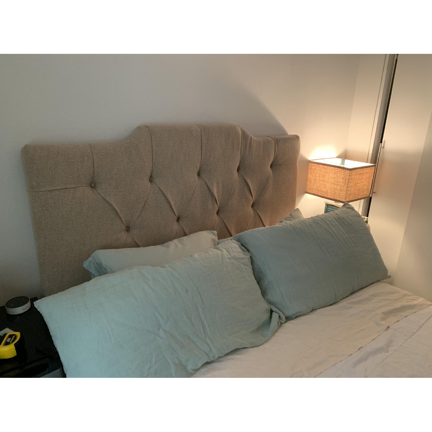 Upholstered Queen Size Headboard - image-2