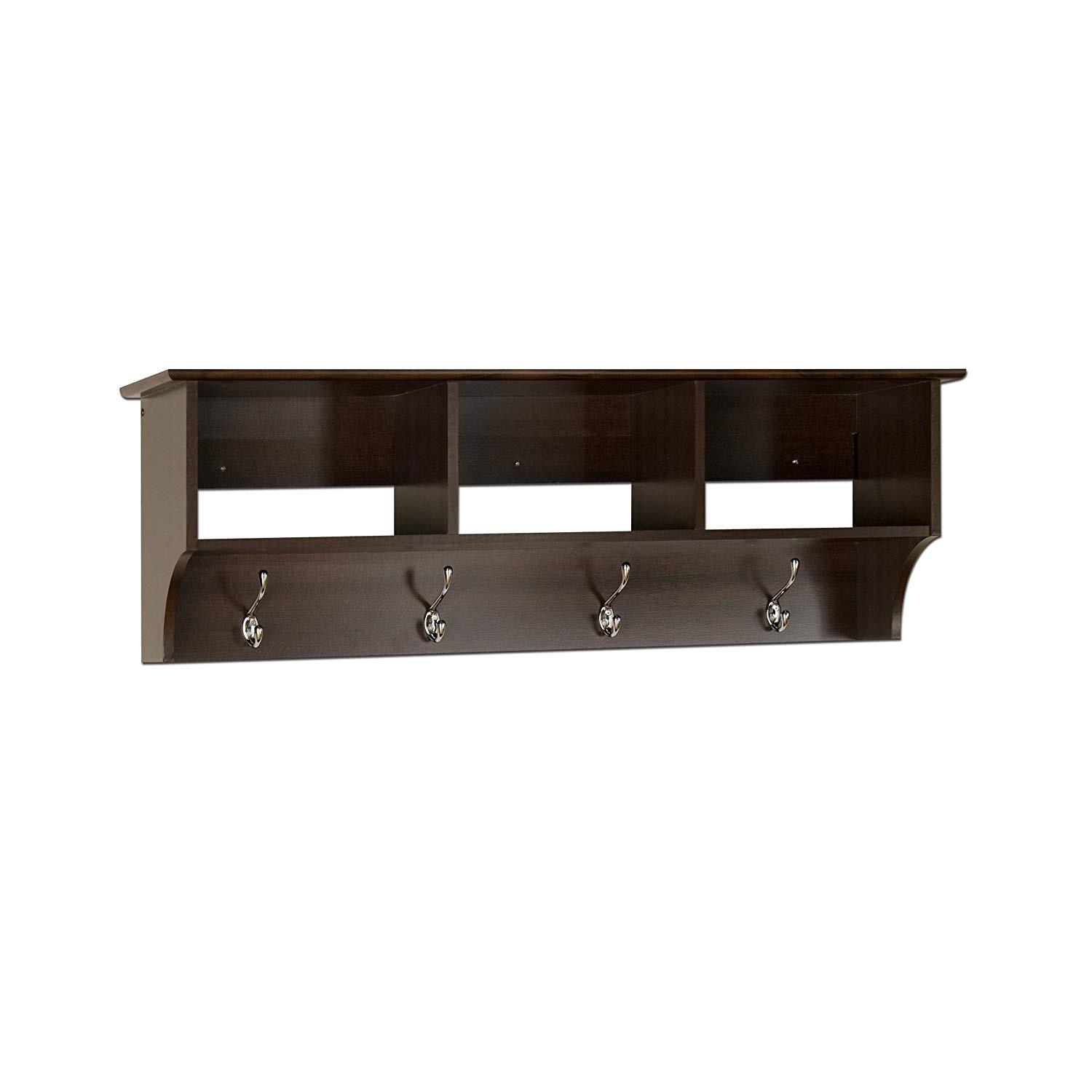 Prepac Espresso Entryway Cubbie Shelf - image-0