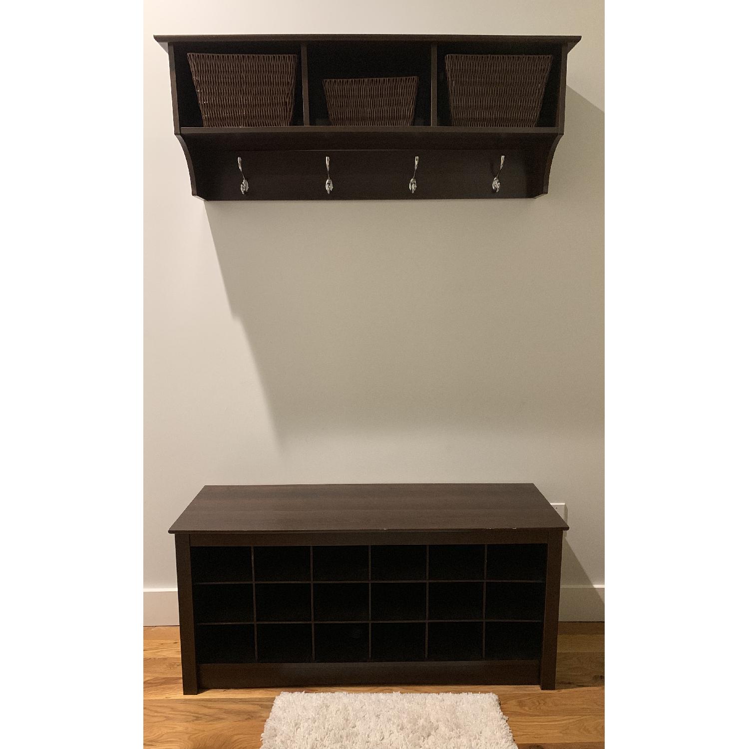 Prepac Espresso Entryway Cubbie Shelf - image-5