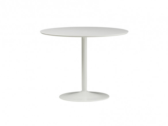 CB2 Round White Tulip Dining Table AptDeco