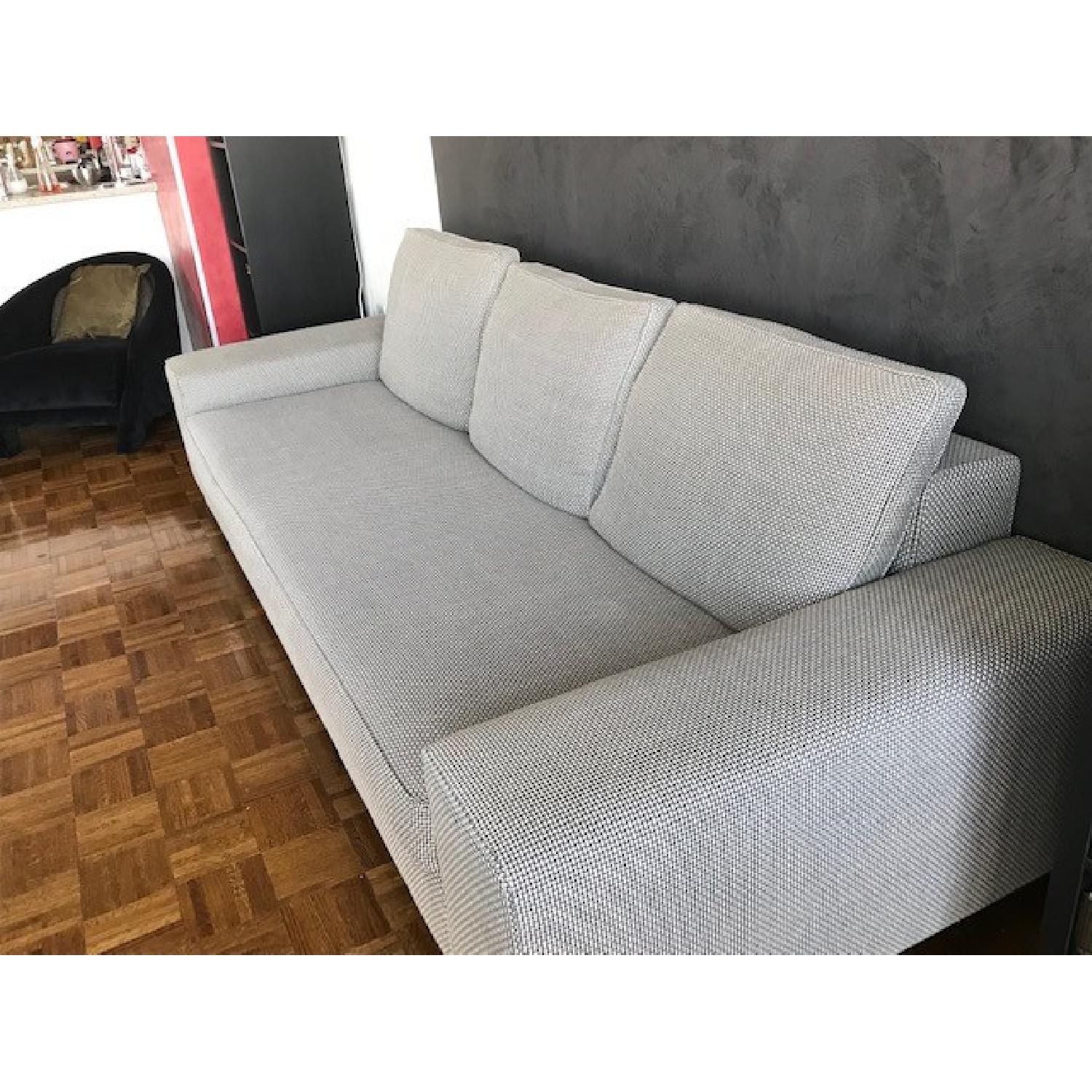 Minotti Light Grey Upholstered Sofa - image-2