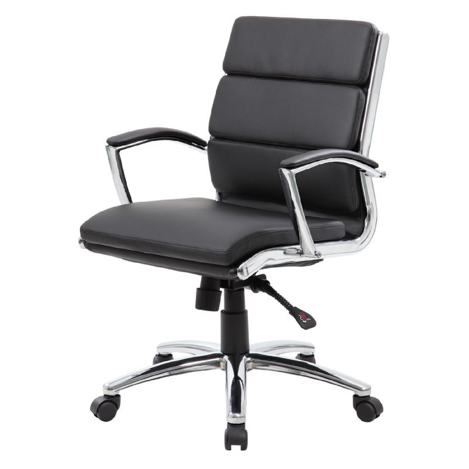 Leather Swivel Office Chair - image-0