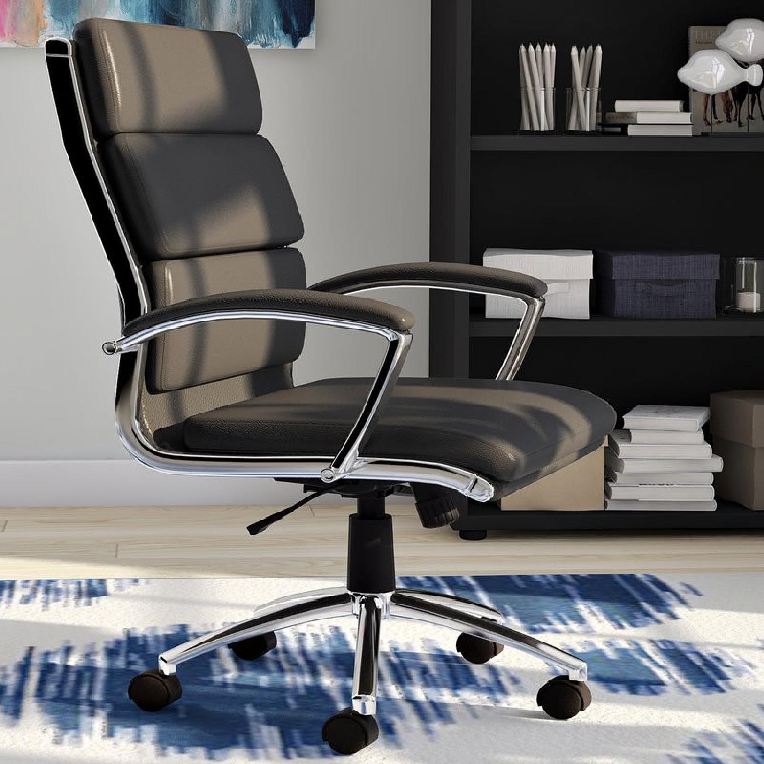 Leather Swivel Office Chair - image-2