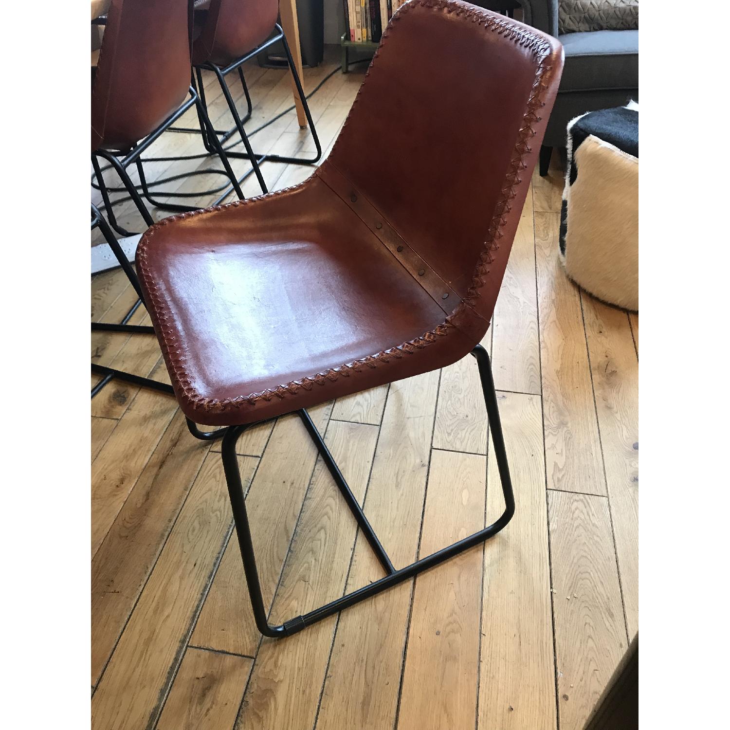 Cb2 Rondo Chair CB2 Roadhouse Leather Chairs - AptDeco