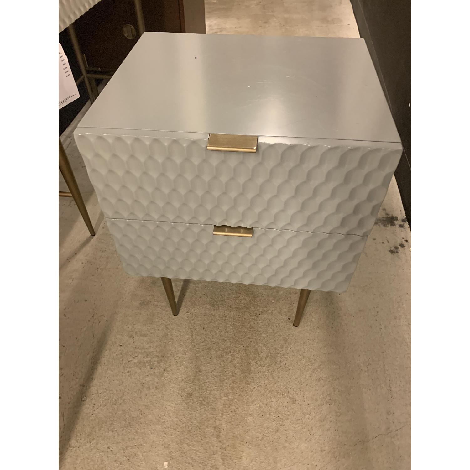West Elm Audrey Nightstand - Mist Gray - image-8