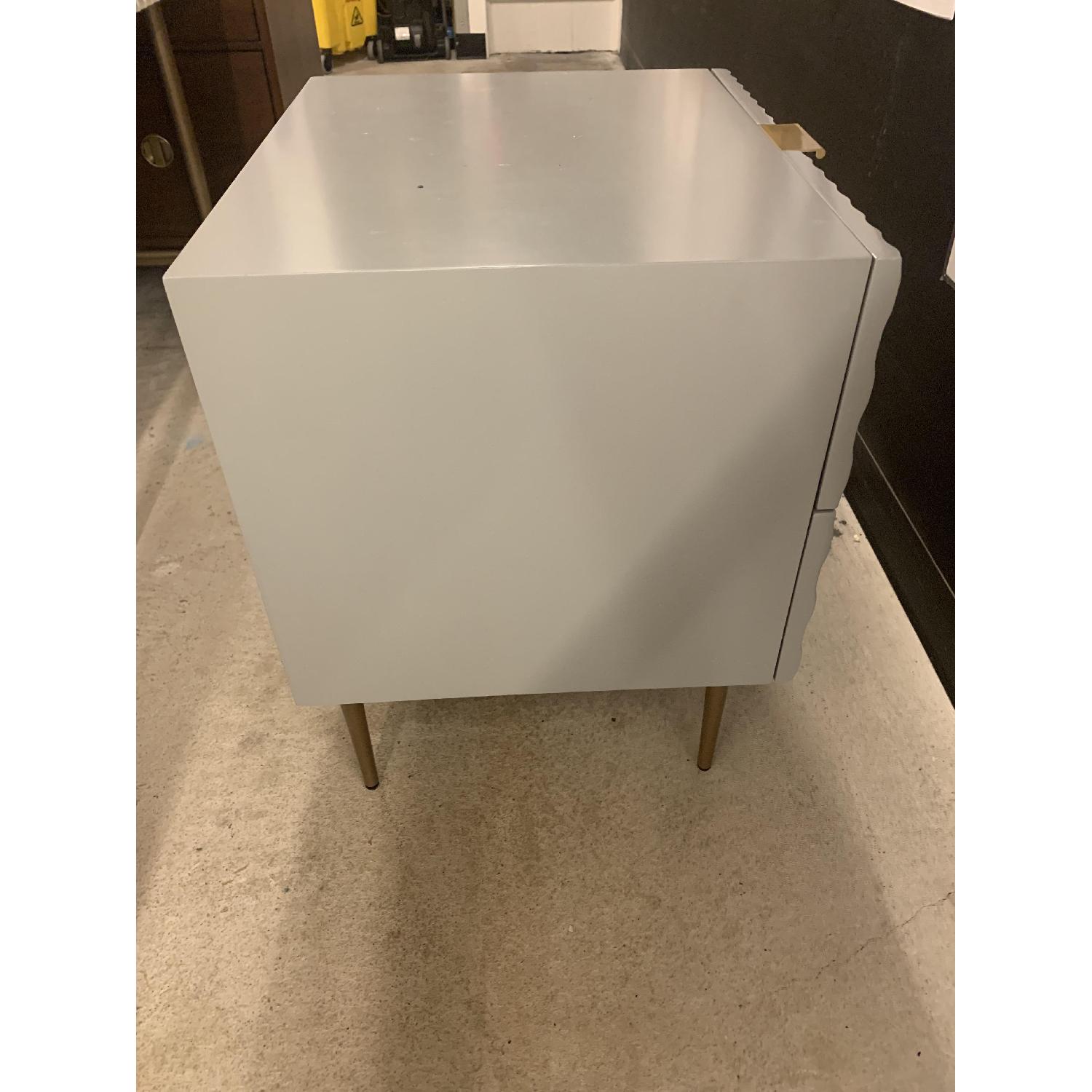 West Elm Audrey Nightstand - Mist Gray - image-5