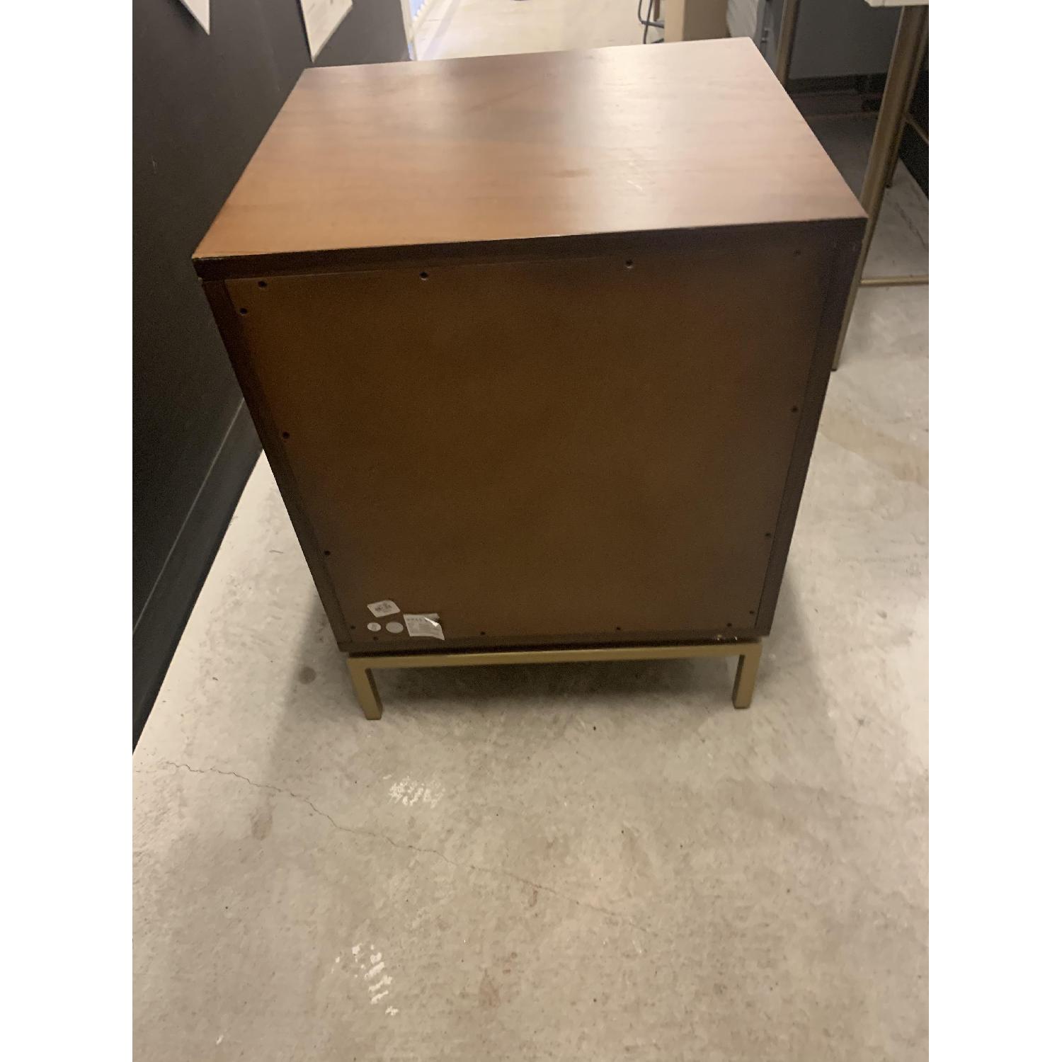 West Elm Malone Campaign Walnut Nightstand - image-4