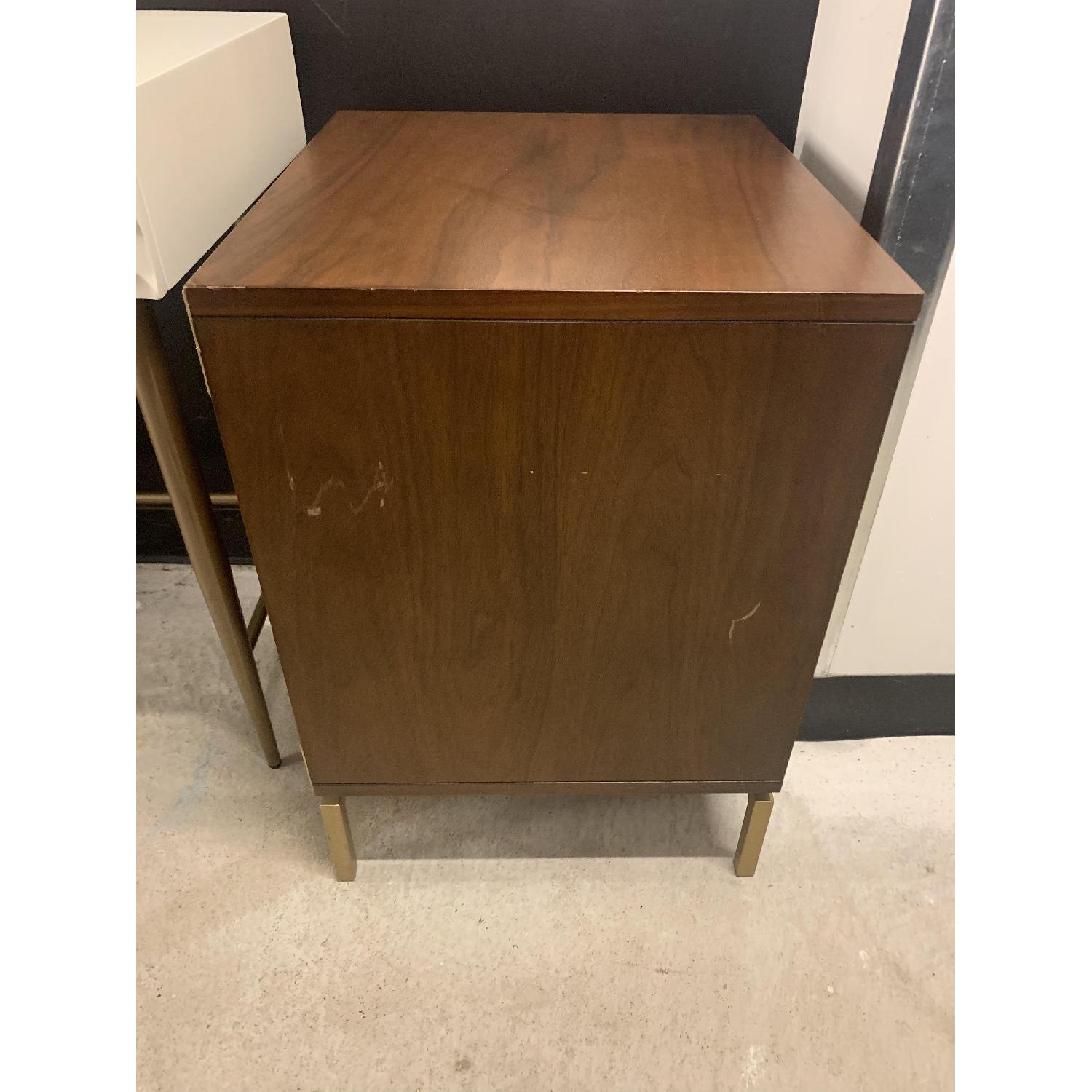 West Elm Malone Campaign Walnut Nightstand - image-6