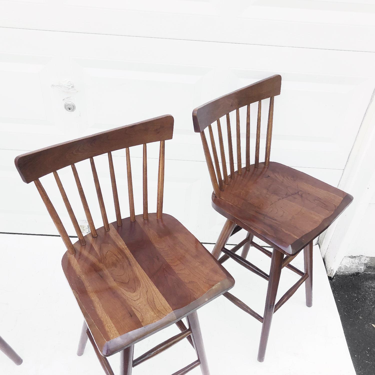 S. Bent Bros. Swivel Bar Stools AptDeco