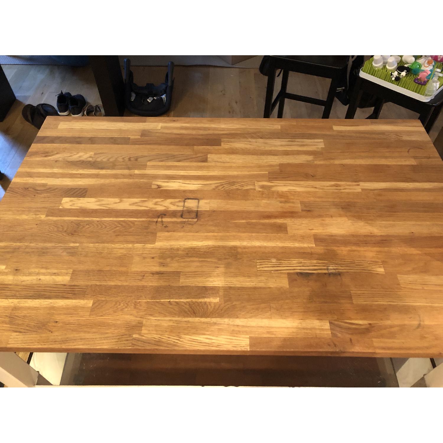 Ikea Kitchen Island w/ Storage Shelves - image-4