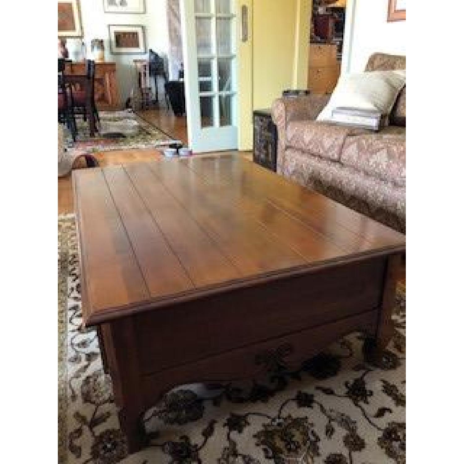 Ethan Allen 4 Drawer Coffee Table - image-2