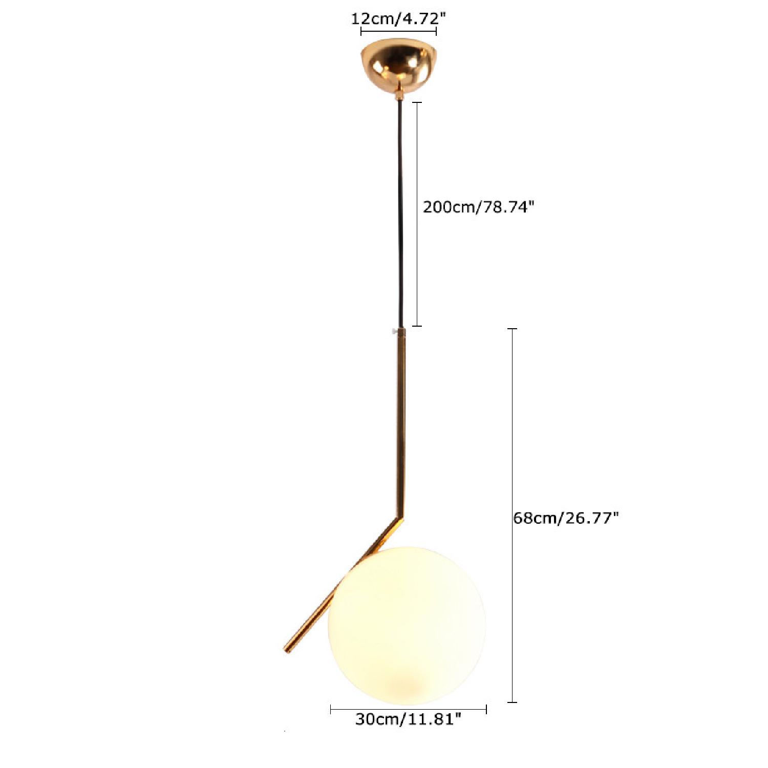 Modern Brass/Gold Pendant Lights - image-3