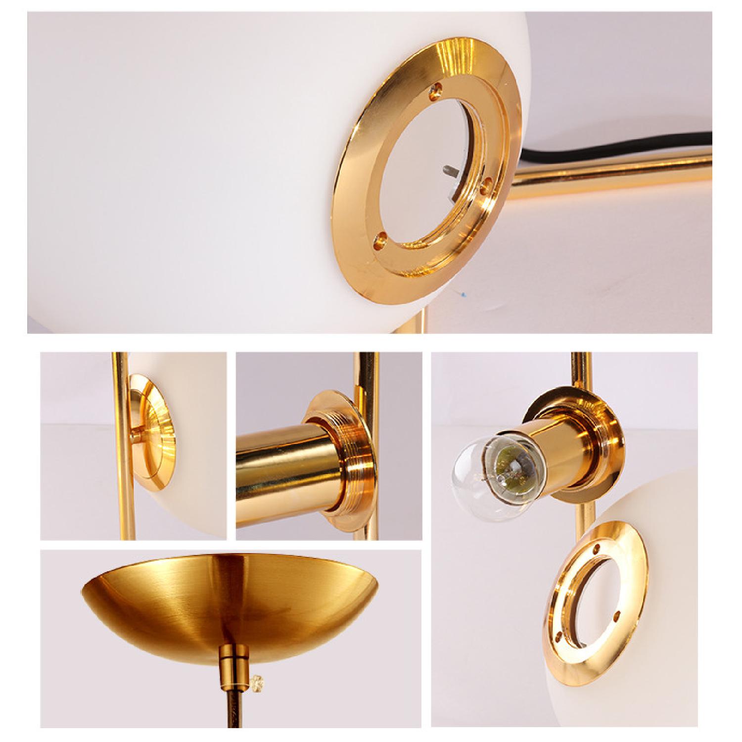 Modern Brass/Gold Pendant Lights - image-5