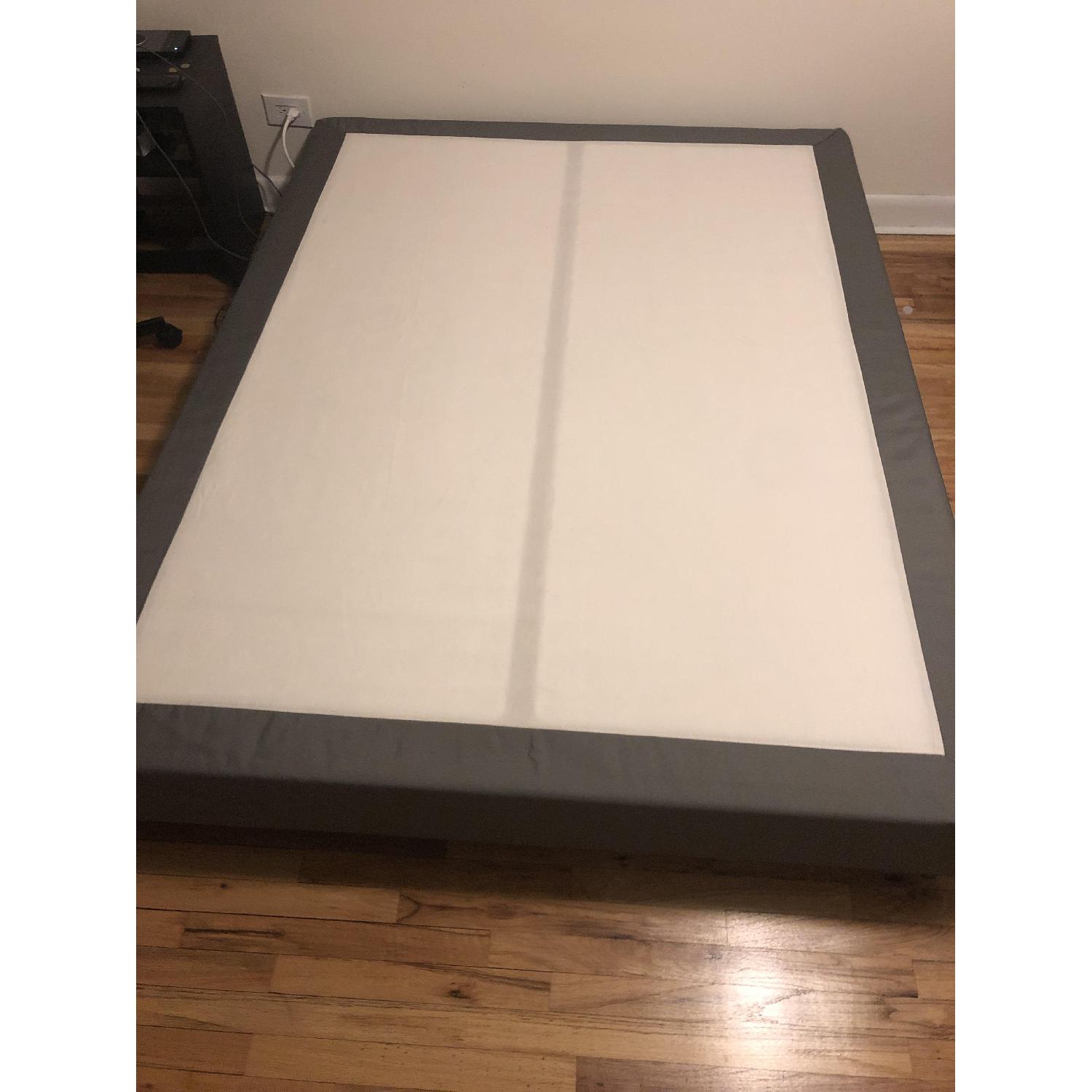 Ikea QueenSize Slatted Bed Base w/ Stainless Steel Legs AptDeco